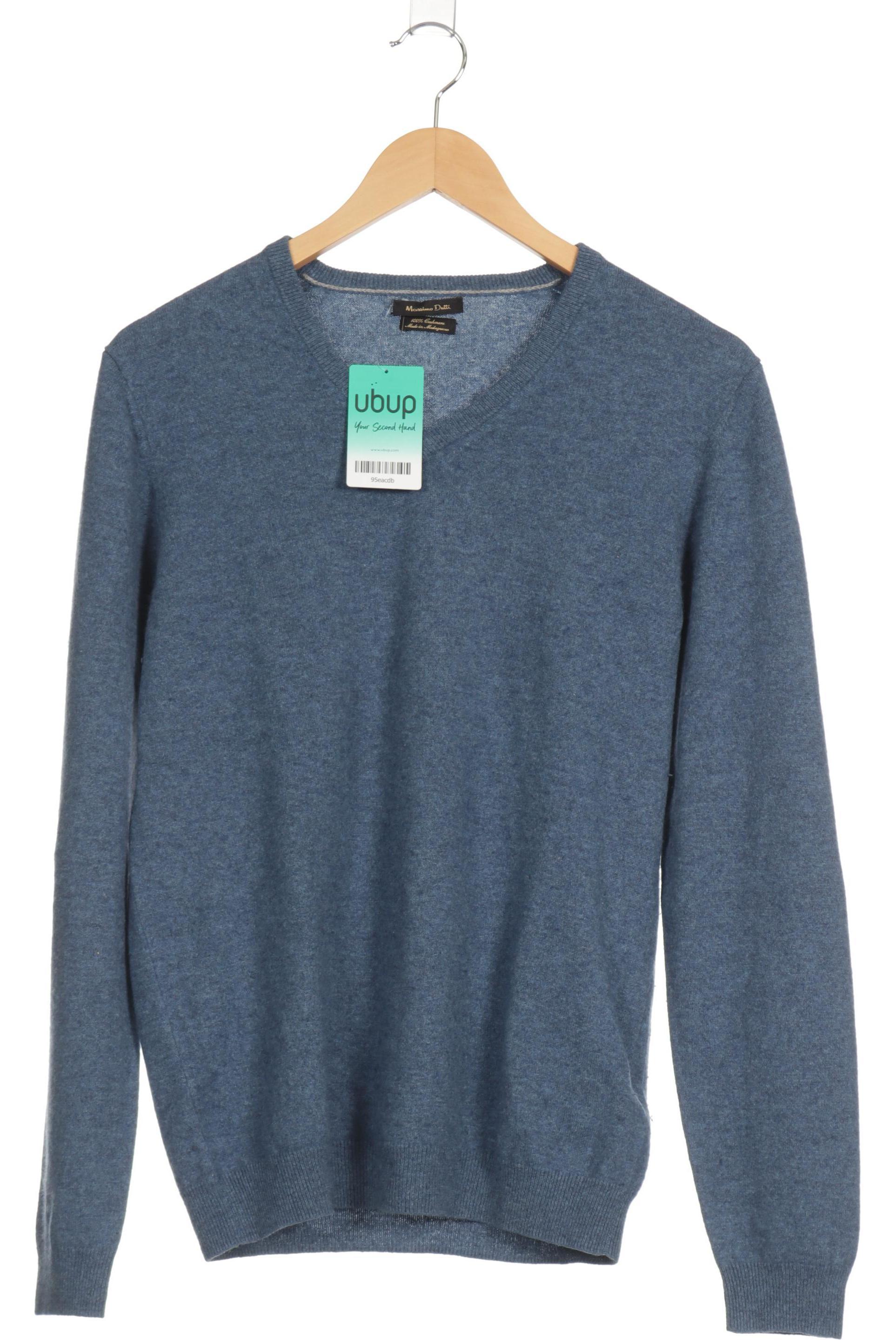 

Massimo Dutti Herren Pullover, blau, Gr.