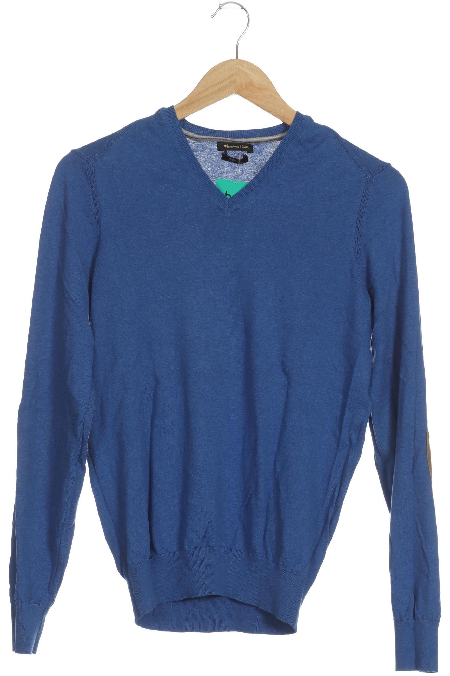 

Massimo Dutti Herren Pullover, blau, Gr.