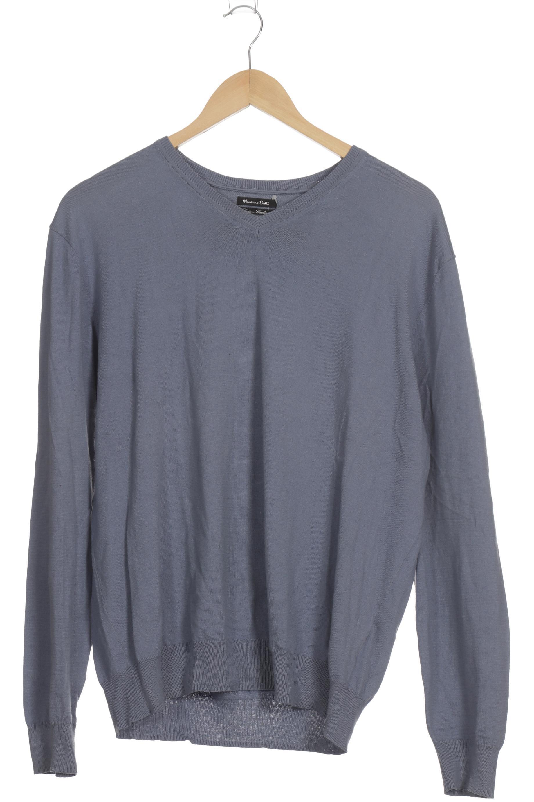 

Massimo Dutti Herren Pullover, blau, Gr.