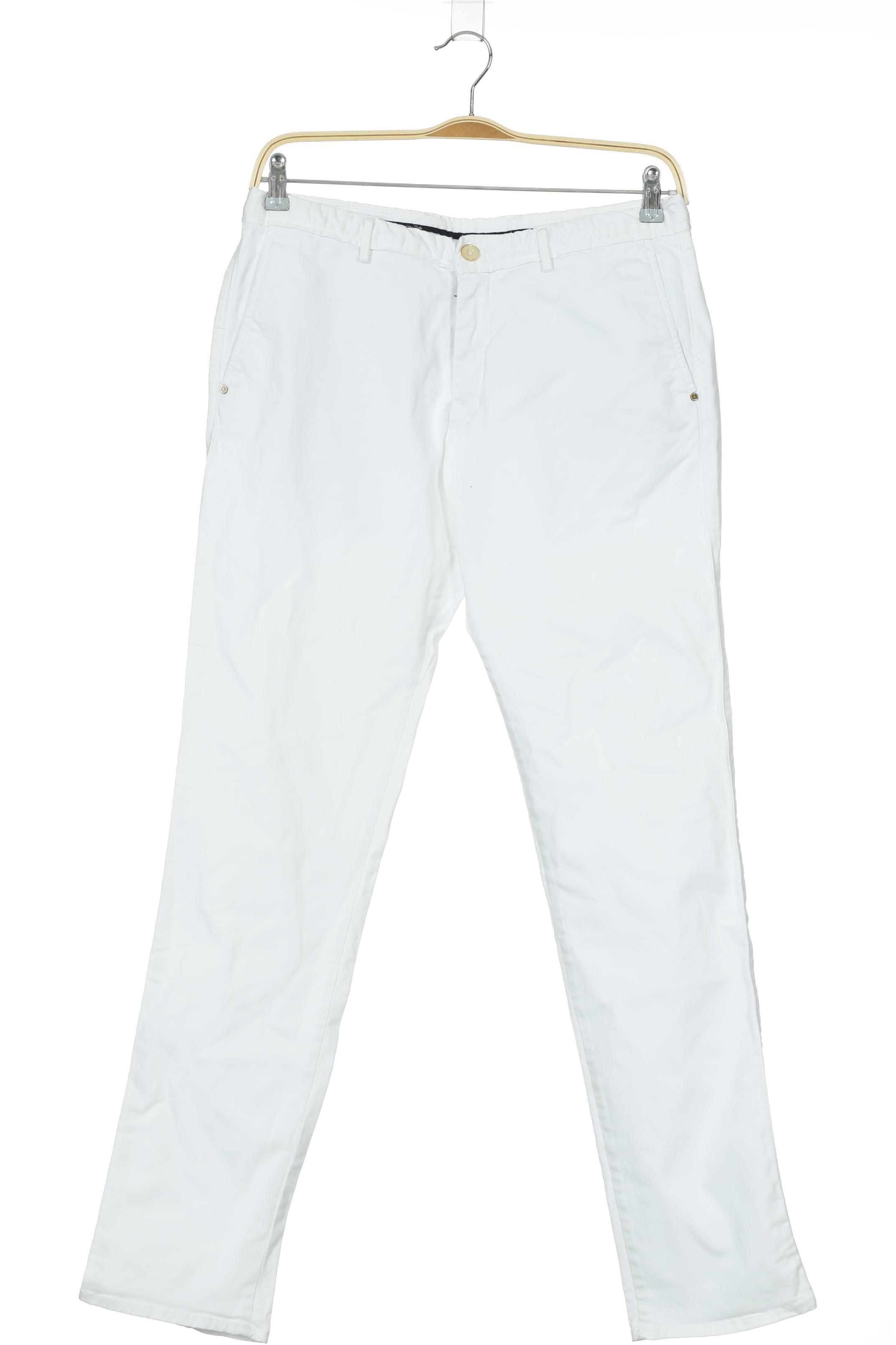 Thumbnail - Massimo Dutti Herren Stoffhose, weiß, Gr. 44