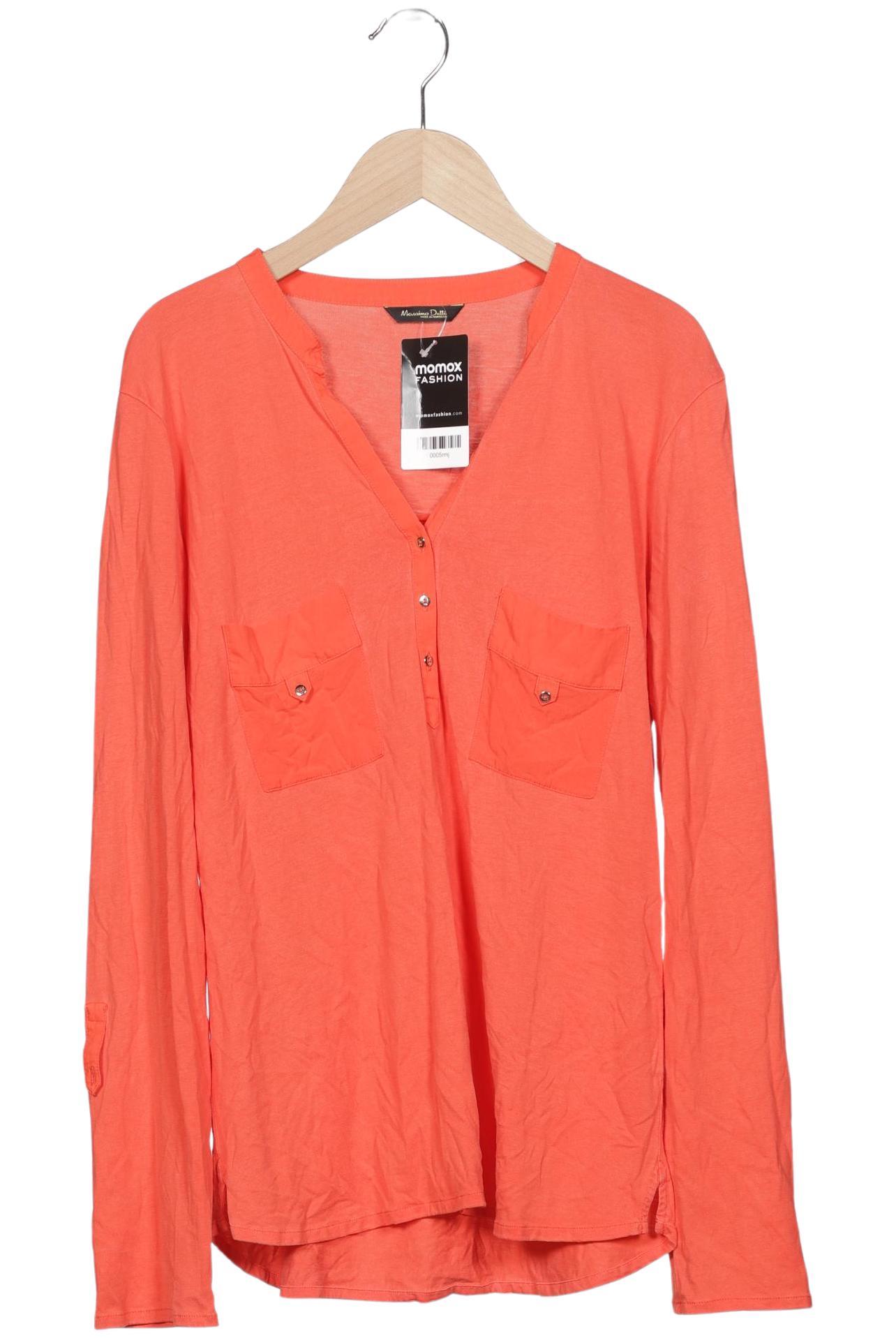 

Massimo Dutti Damen Langarmshirt, orange, Gr. 44