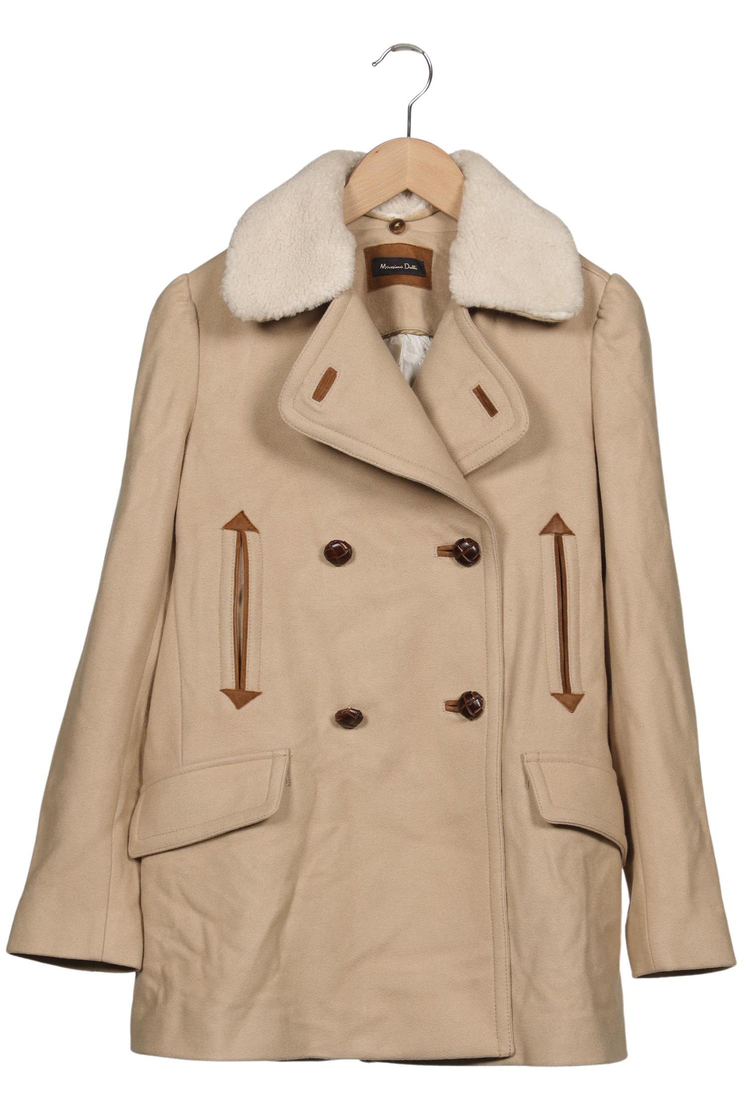 

Massimo Dutti Damen Mantel, beige, Gr. 36