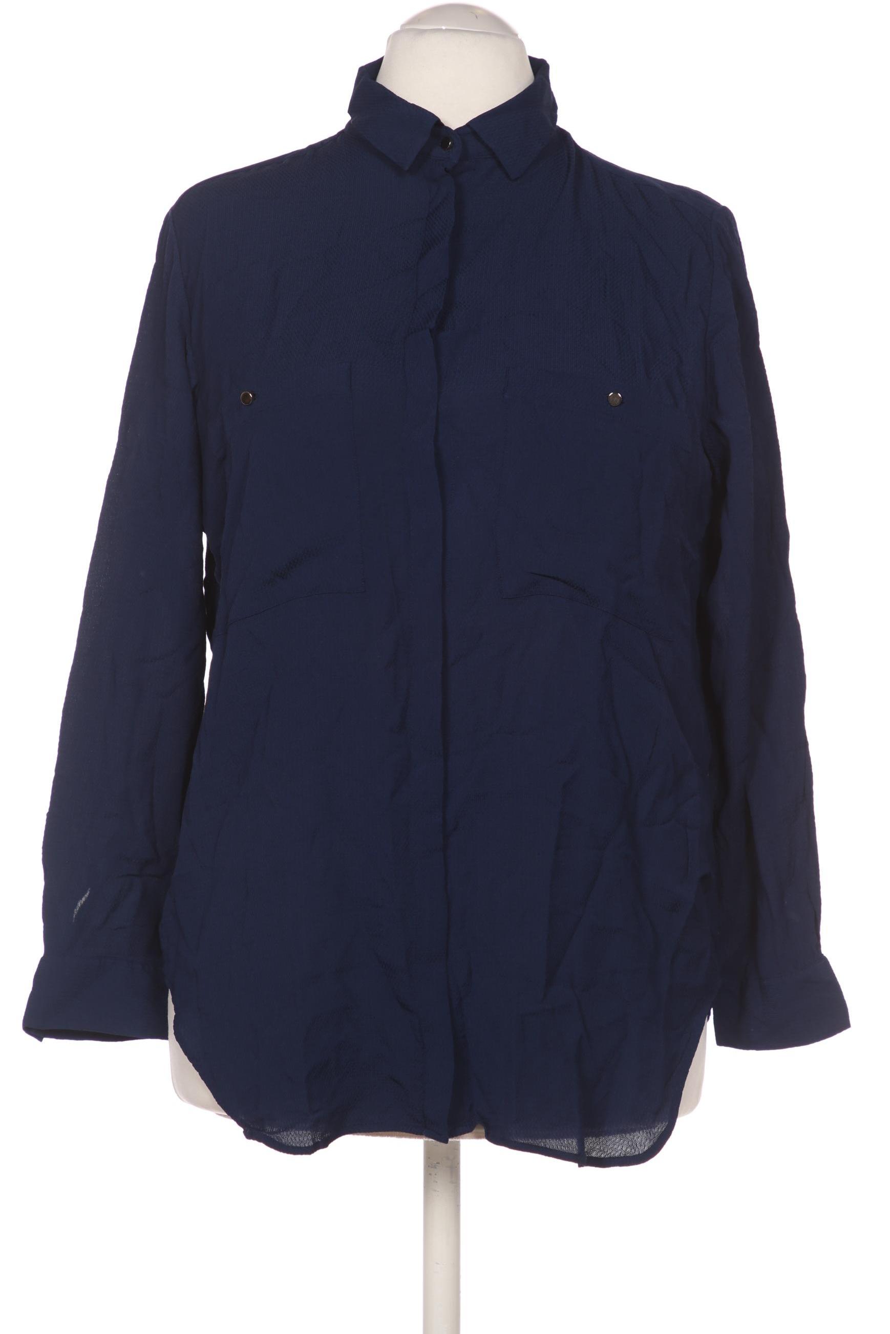 

Massimo Dutti Damen Bluse, marineblau, Gr. 44