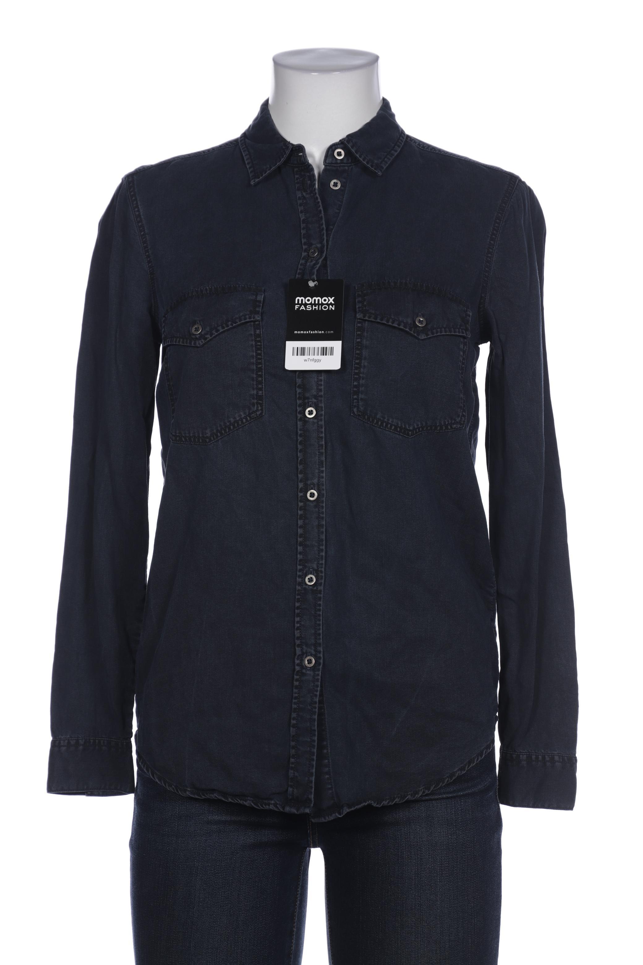 

Massimo Dutti Damen Bluse, marineblau, Gr. 36