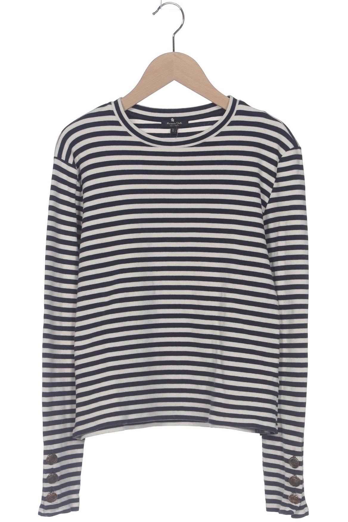 

Massimo Dutti Damen Langarmshirt, marineblau, Gr. 42