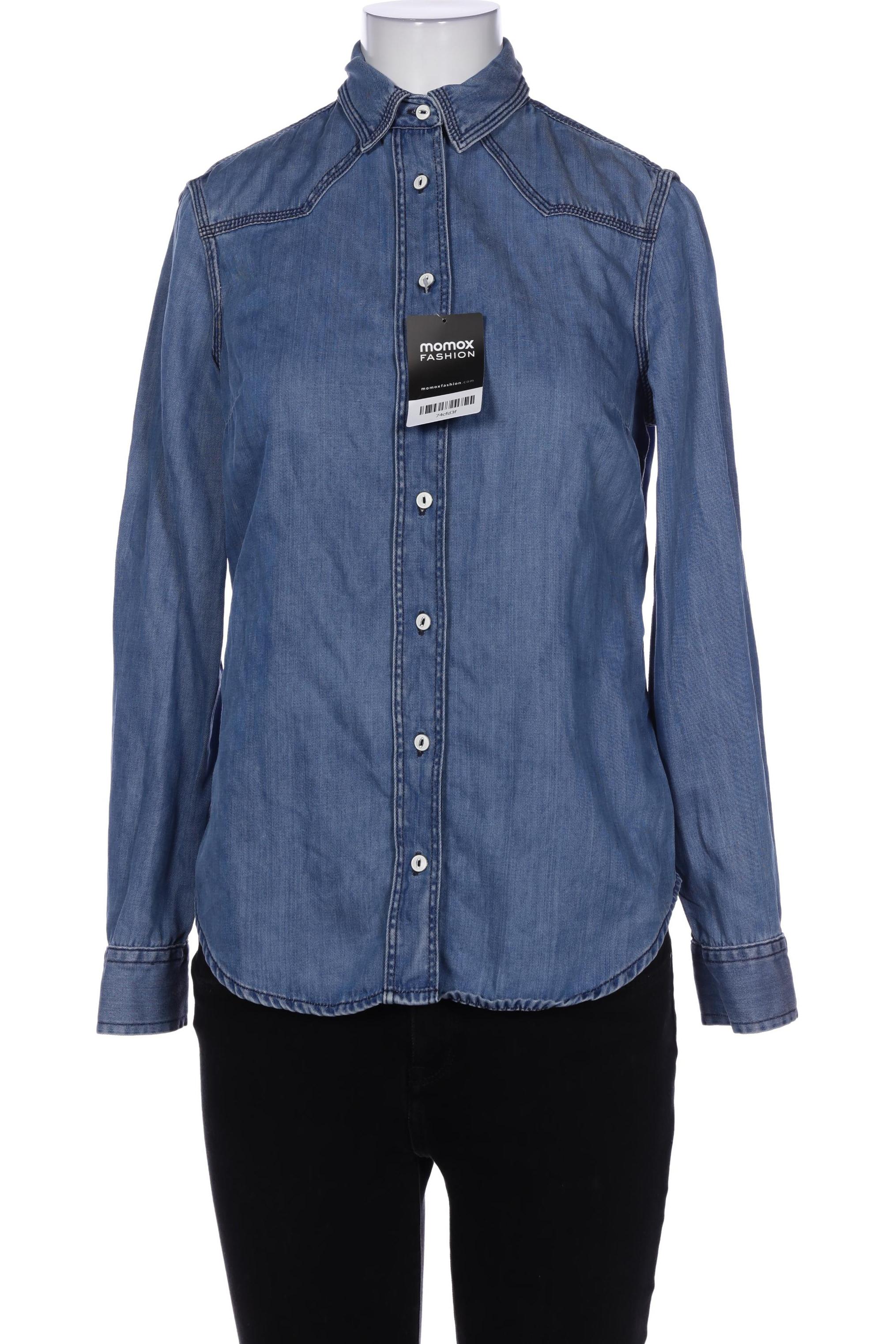 

Massimo Dutti Damen Bluse, blau, Gr. 36