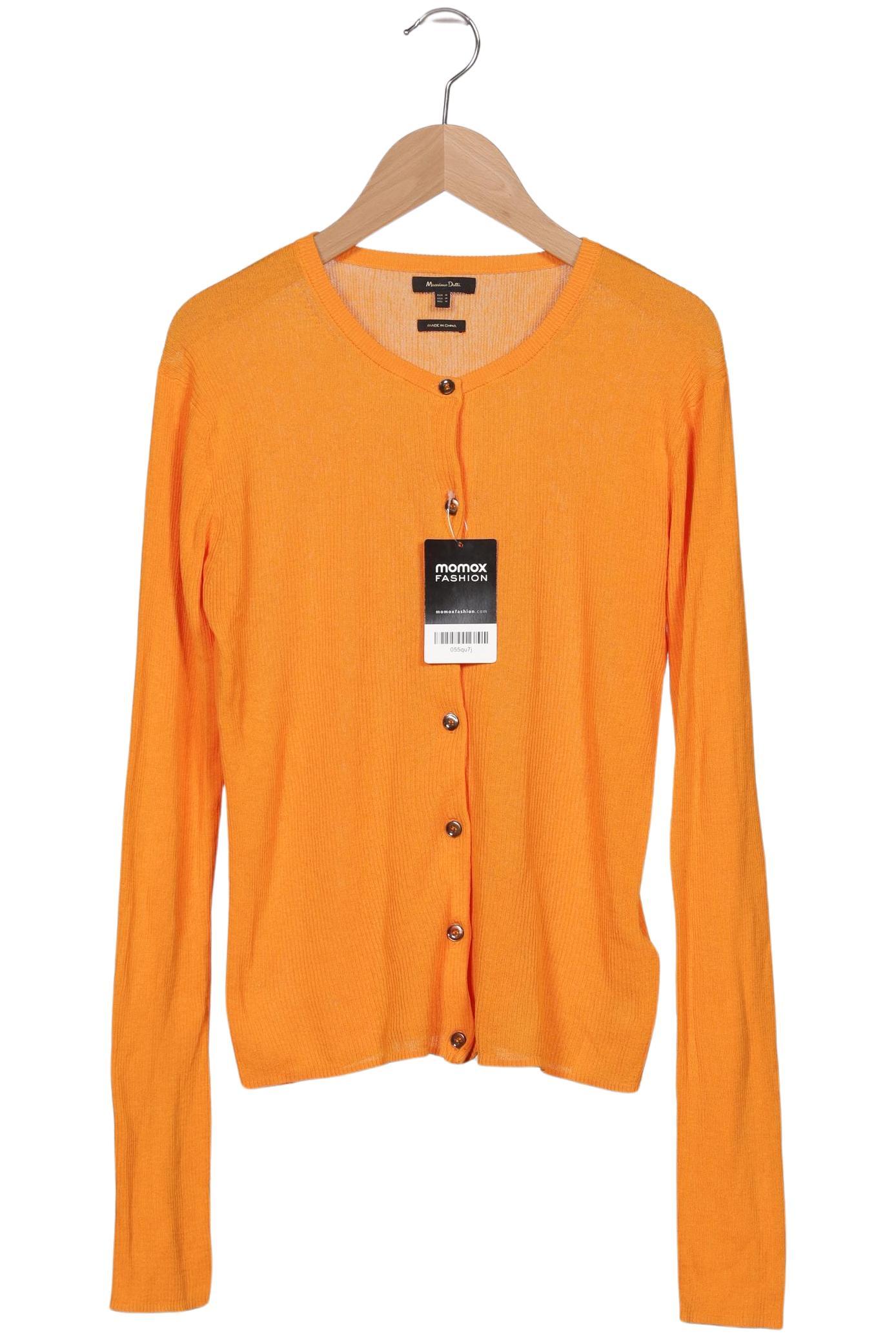 

Massimo Dutti Damen Strickjacke, orange, Gr. 38