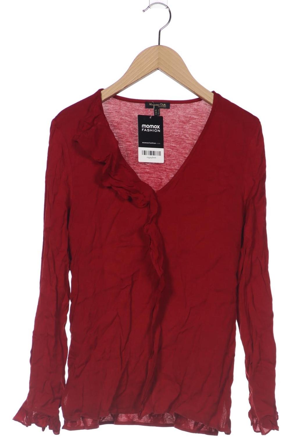 

Massimo Dutti Damen Langarmshirt, bordeaux, Gr. 36