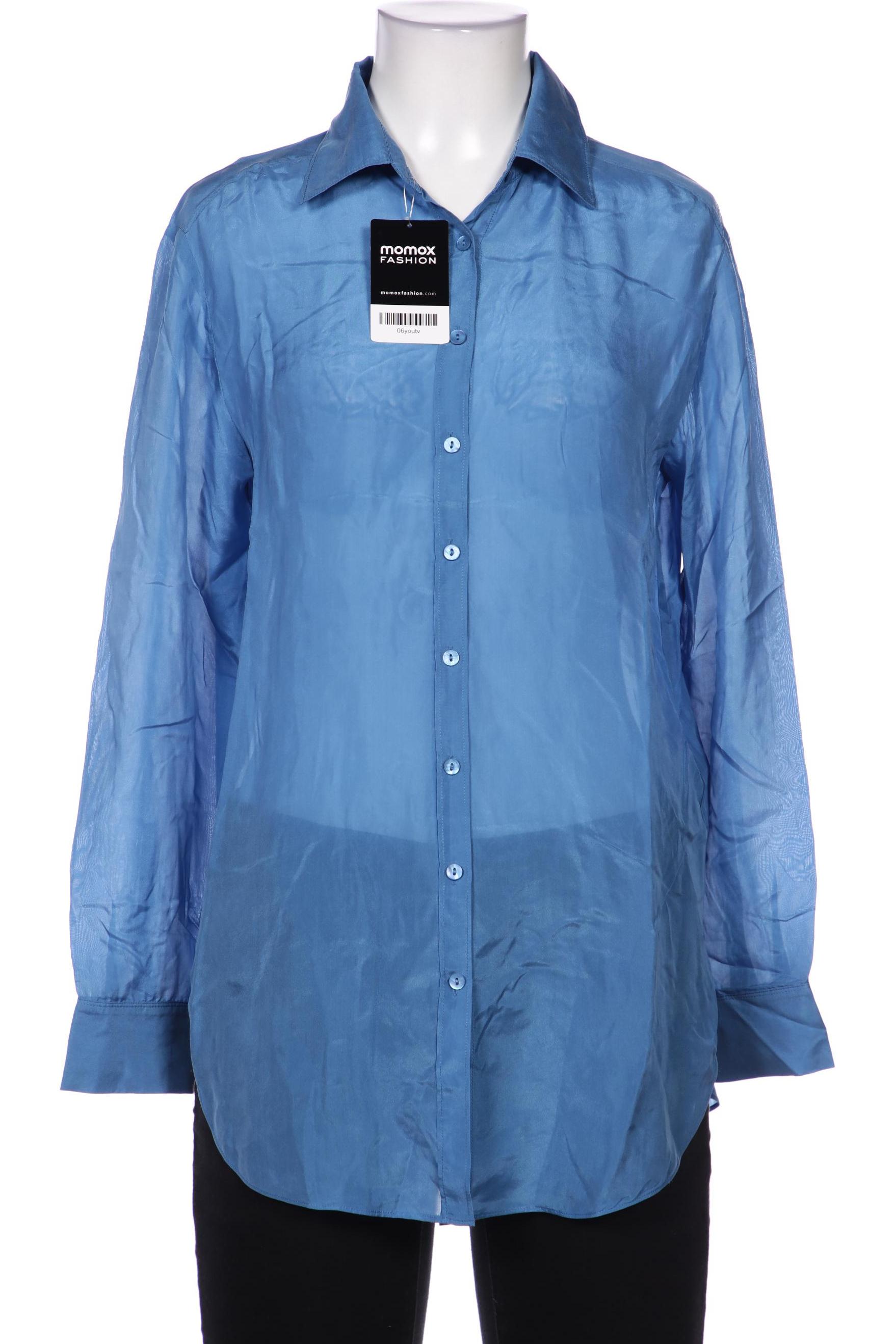 

Massimo Dutti Damen Bluse, blau, Gr. 34