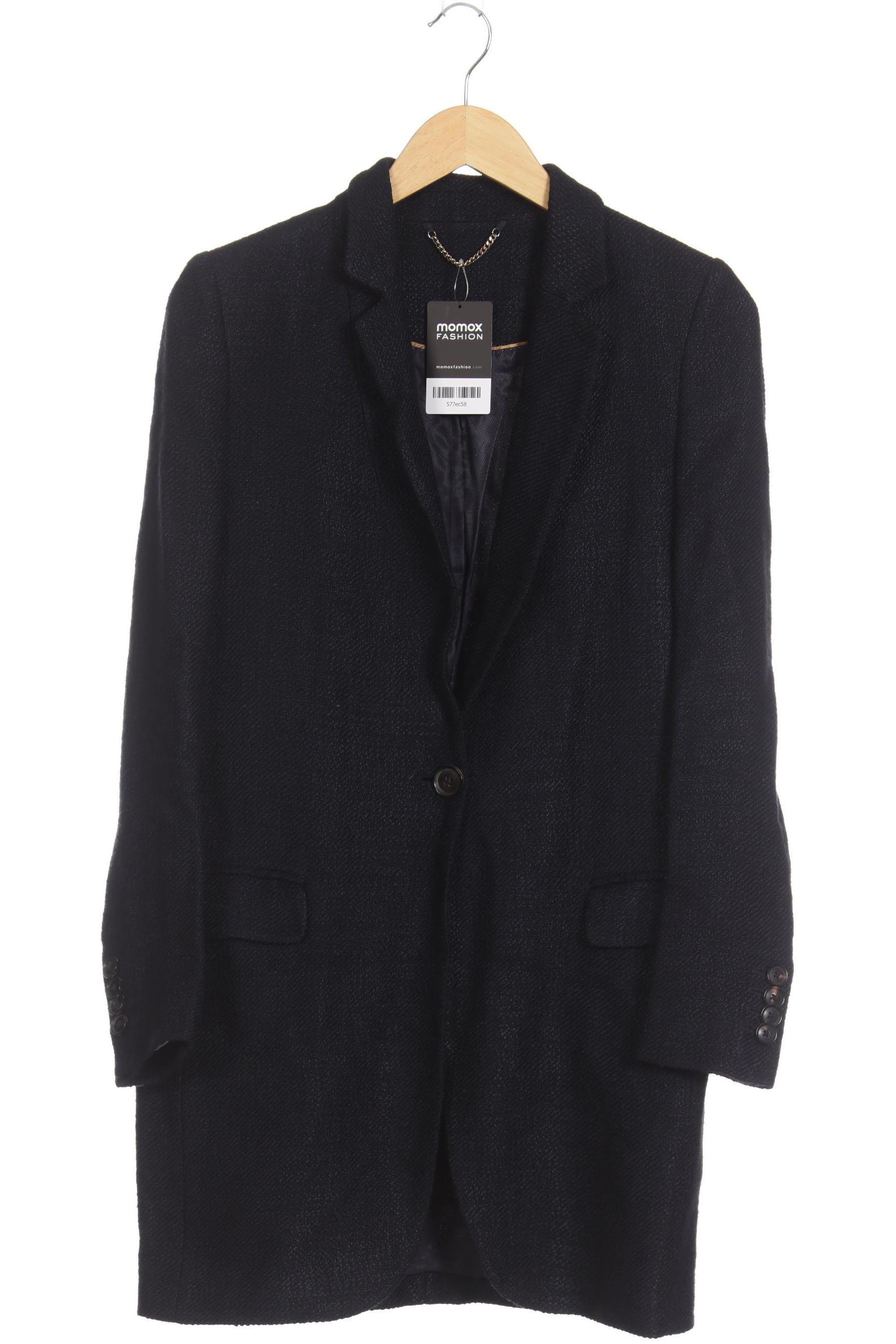 

Massimo Dutti Damen Mantel, blau, Gr. 36