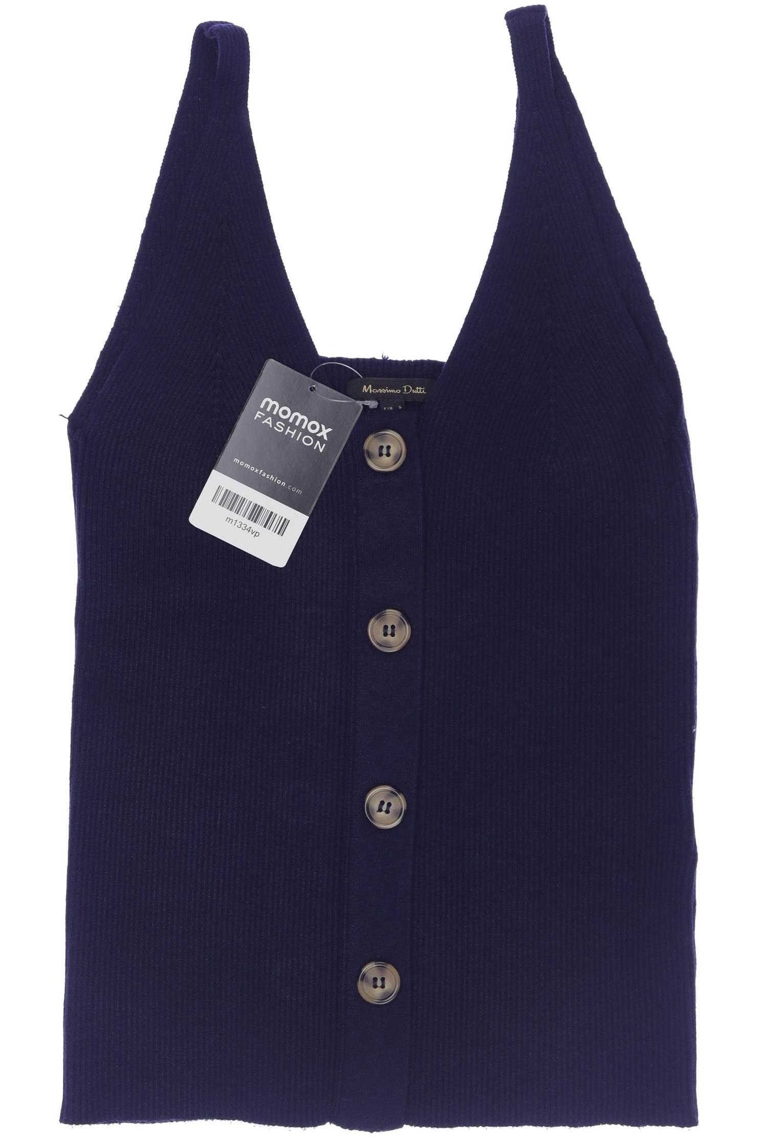 

Massimo Dutti Damen Top, marineblau, Gr. 36