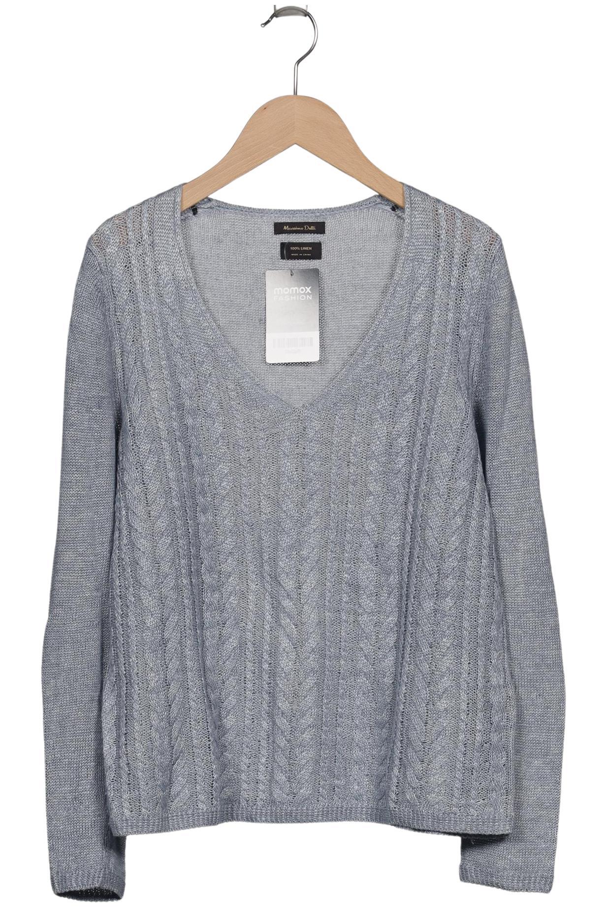

Massimo Dutti Damen Pullover, blau, Gr. 36