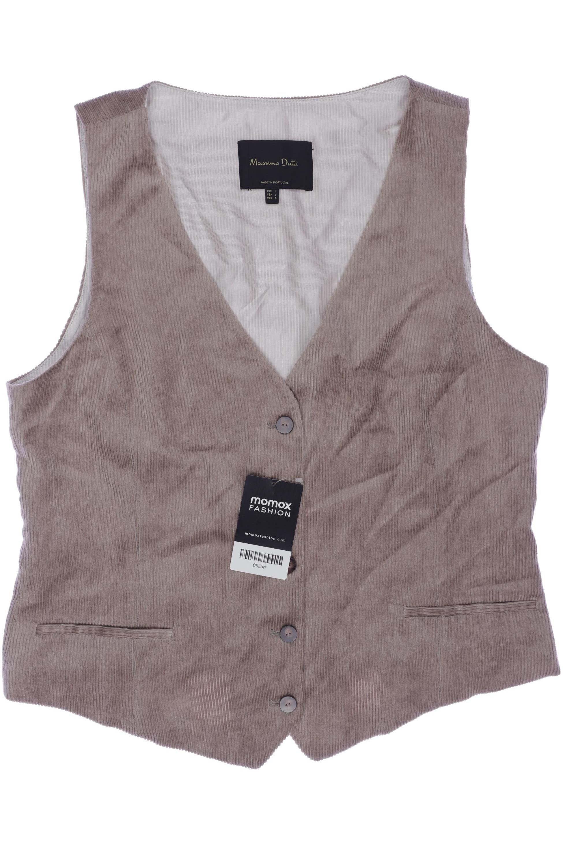 

Massimo Dutti Damen Weste, beige, Gr. 42