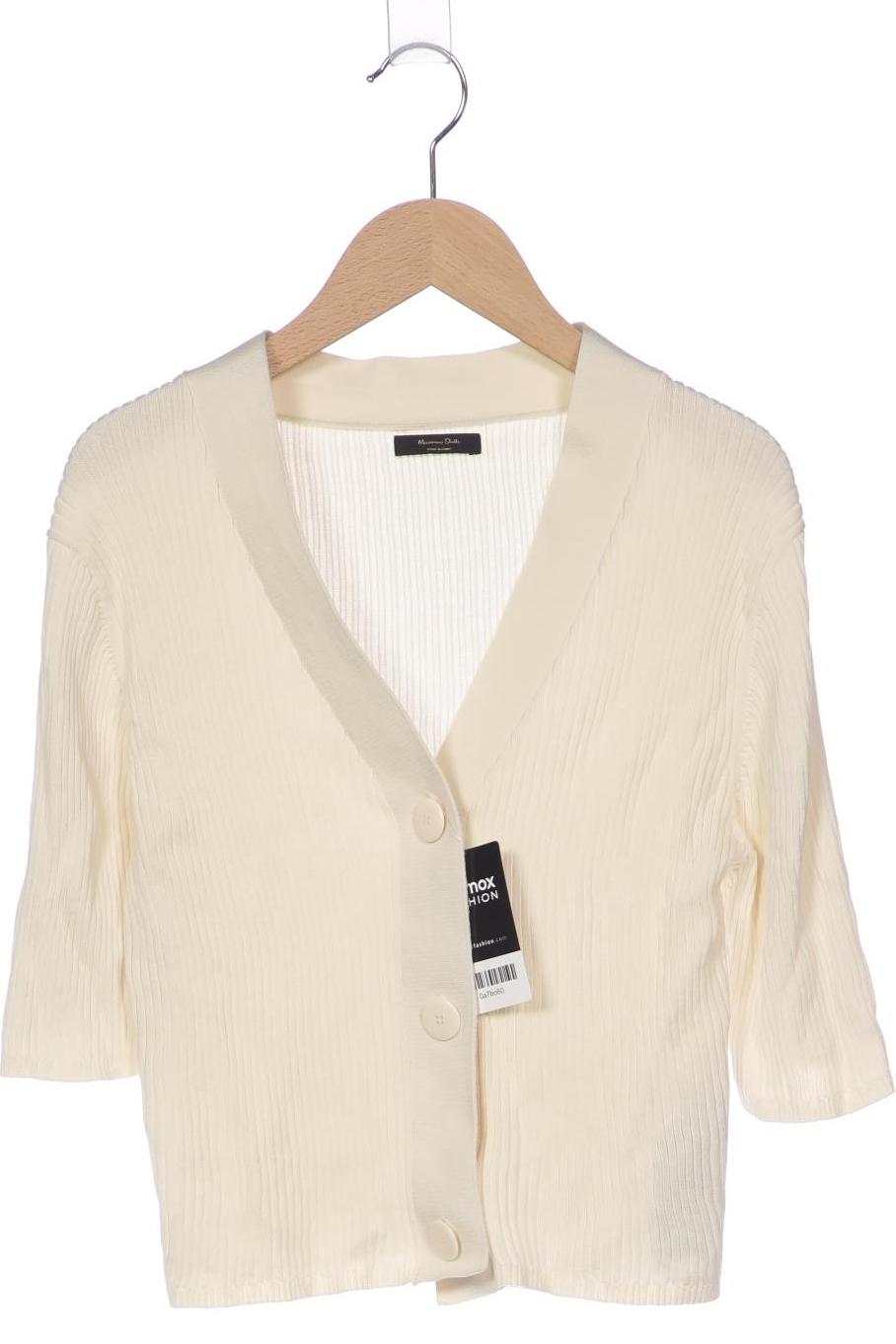 

Massimo Dutti Damen Strickjacke, cremeweiß, Gr. 38