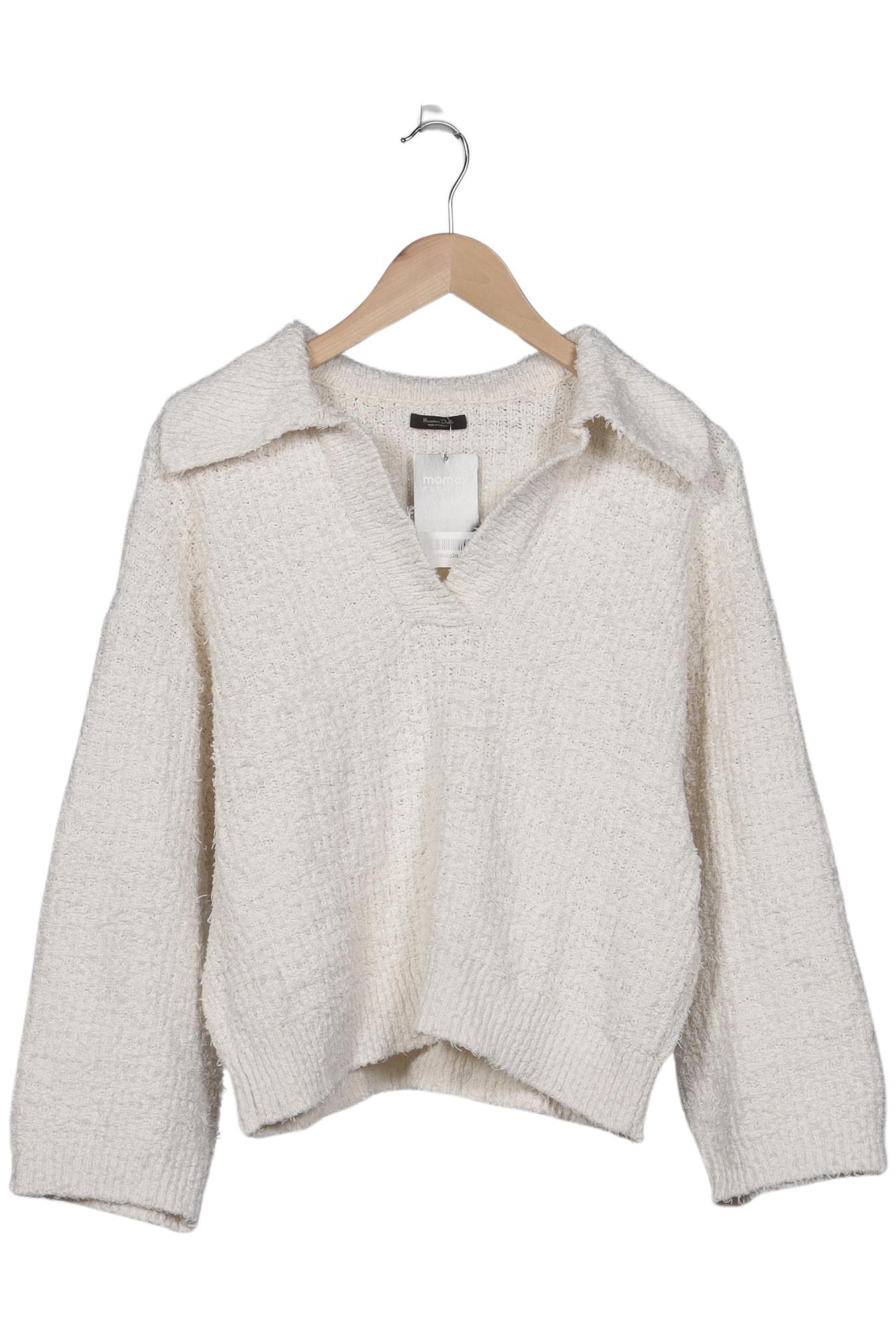 

Massimo Dutti Damen Pullover, cremeweiß, Gr. 42