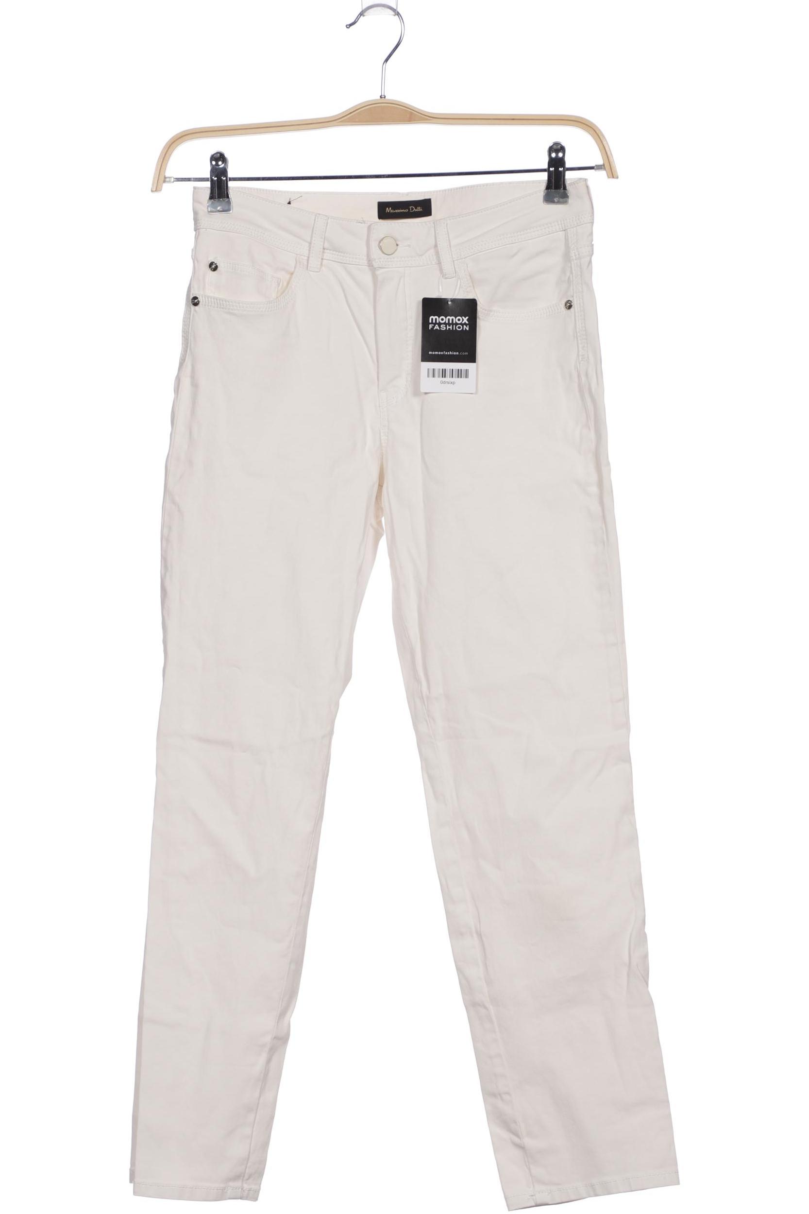 

Massimo Dutti Damen Stoffhose, weiß, Gr. 38