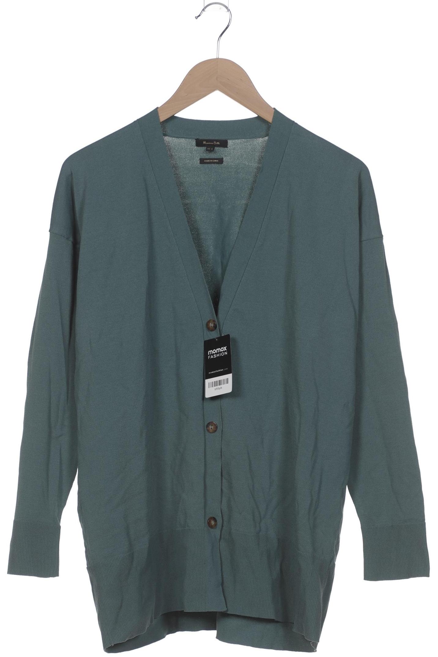 

Massimo Dutti Damen Strickjacke, türkis, Gr. 38