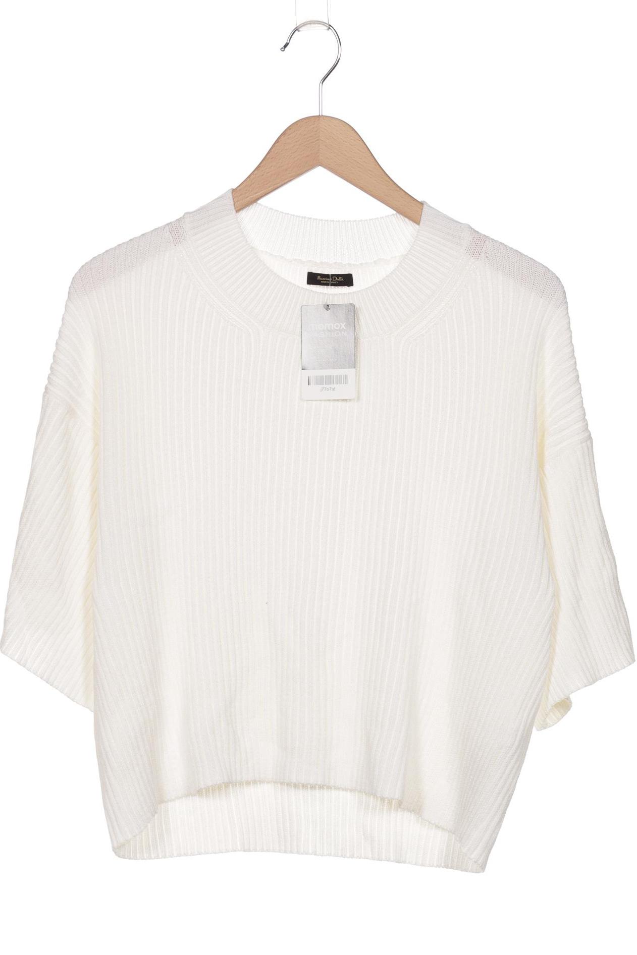 

Massimo Dutti Damen Pullover, weiß, Gr. 42