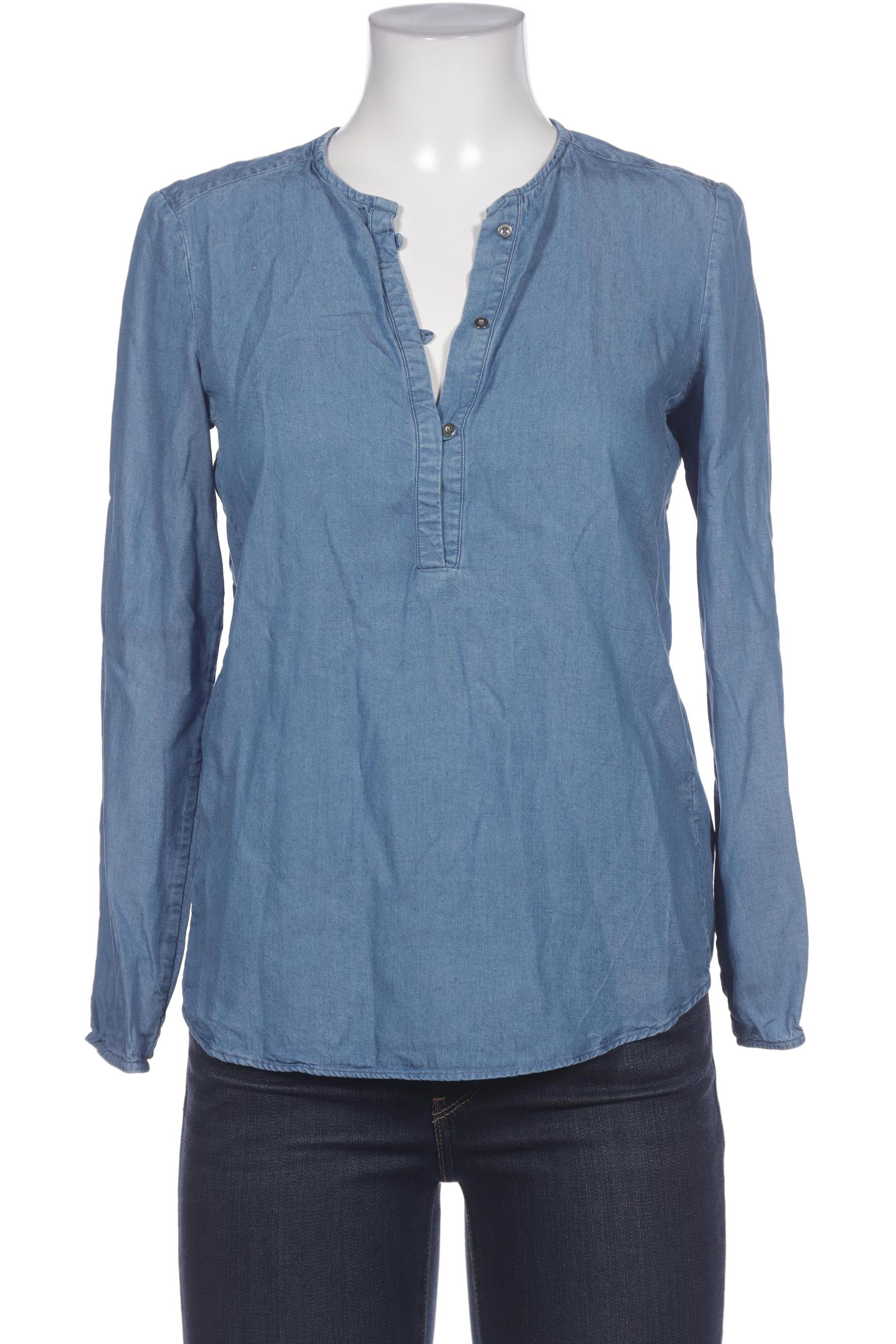 

Massimo Dutti Damen Bluse, blau, Gr. 36