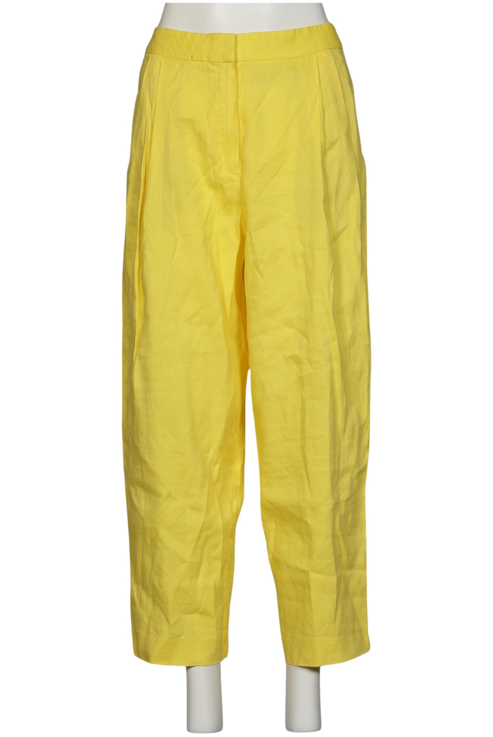 

Massimo Dutti Damen Stoffhose, gelb, Gr. 38