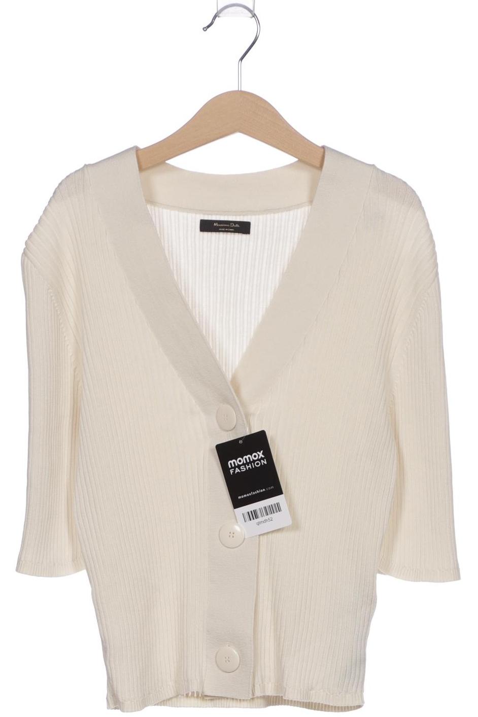 

Massimo Dutti Damen Strickjacke, cremeweiß, Gr. 34