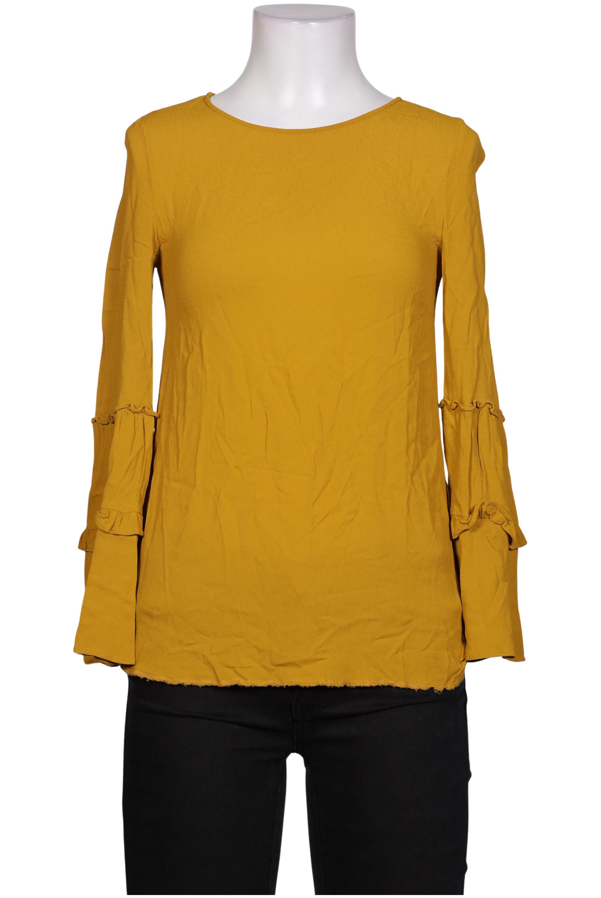 

Massimo Dutti Damen Bluse, gelb, Gr. 34