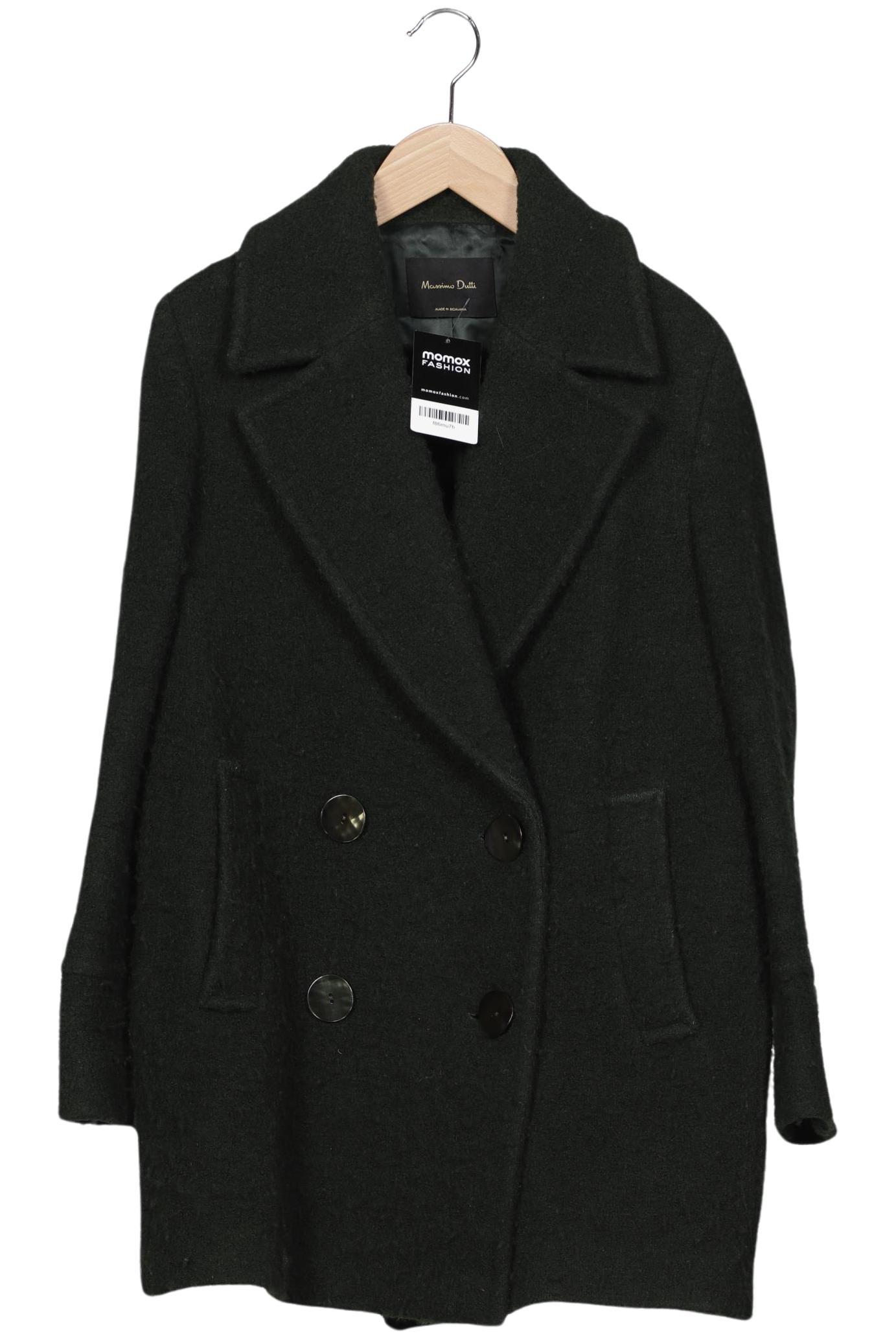 

Massimo Dutti Damen Mantel, grün, Gr. 36