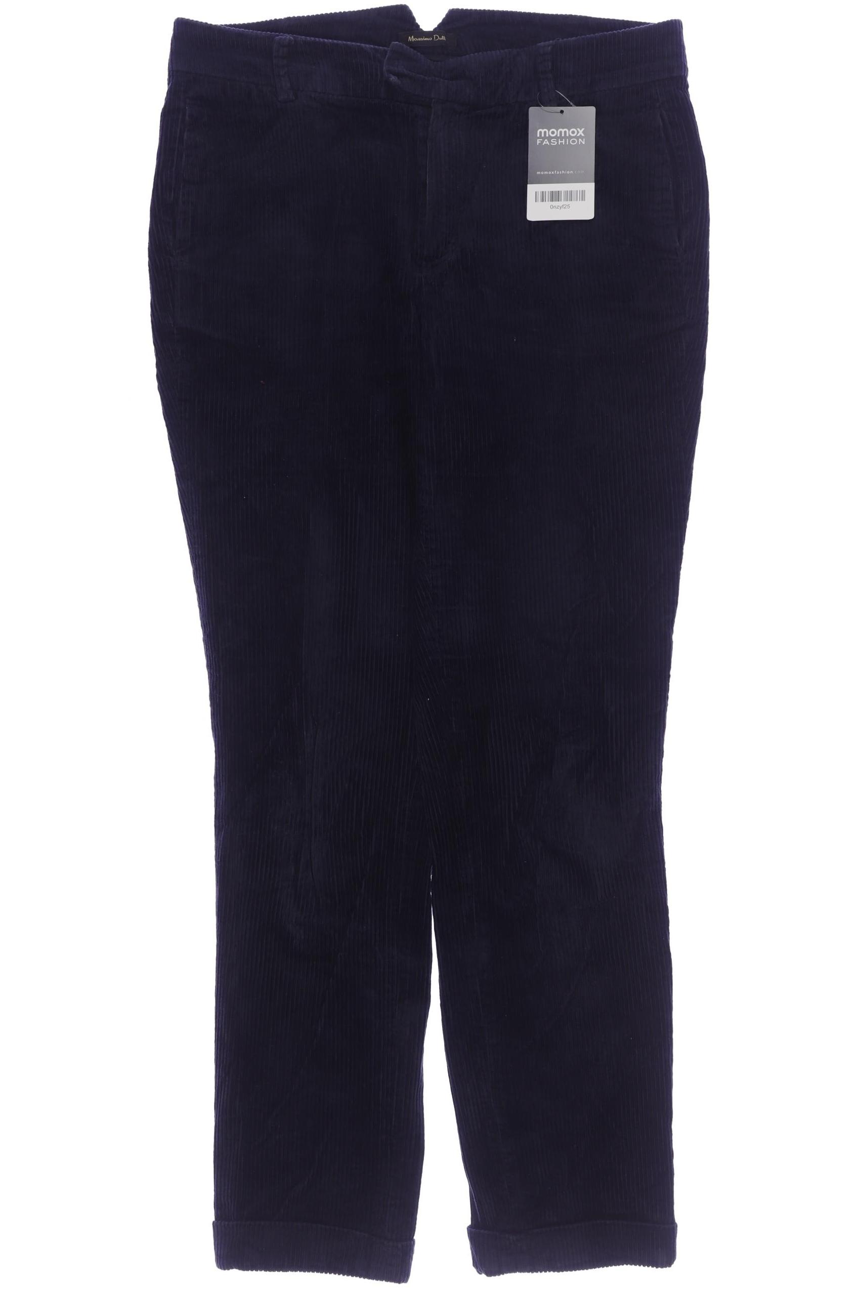 

Massimo Dutti Damen Stoffhose, marineblau, Gr. 36