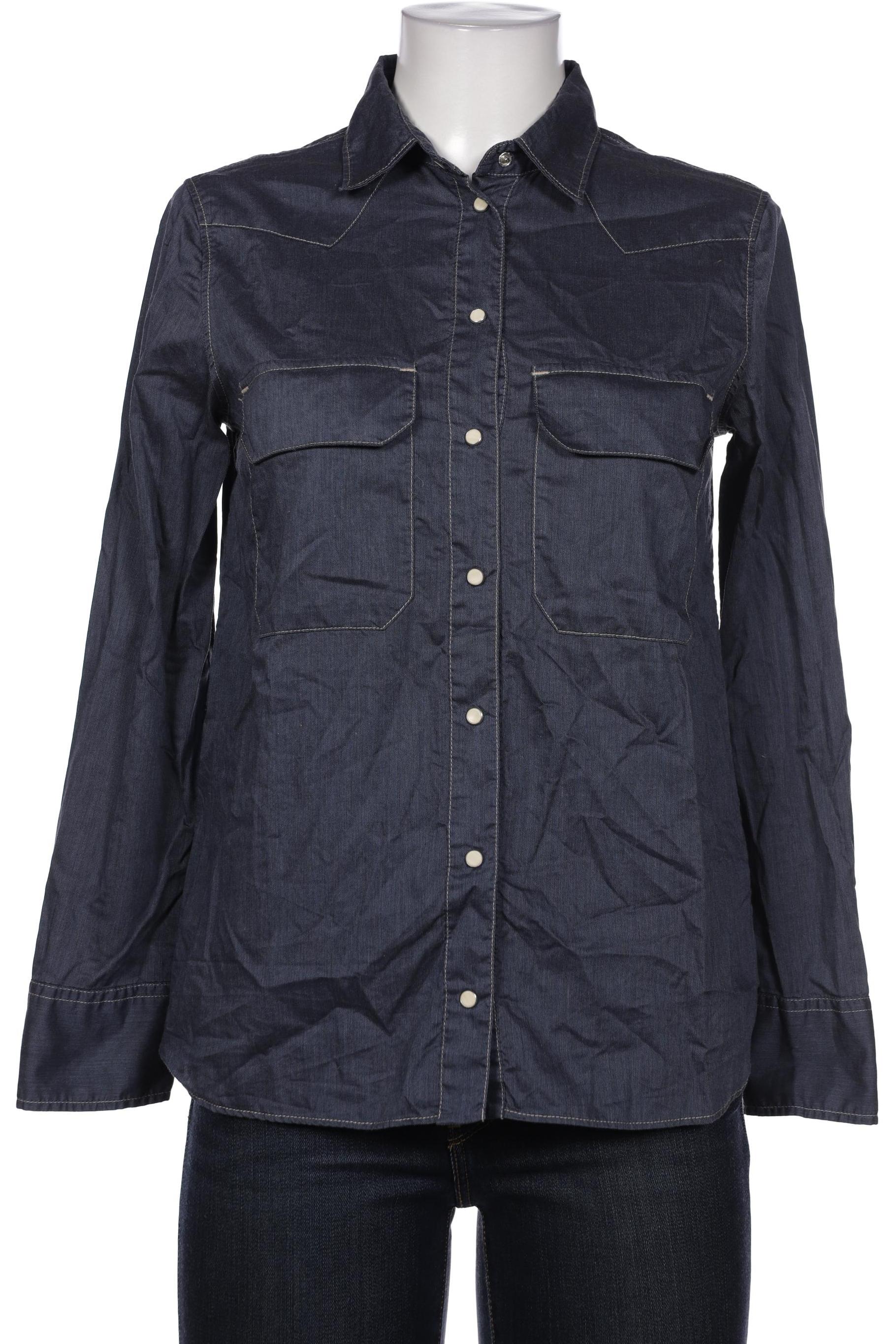 

Massimo Dutti Damen Bluse, marineblau, Gr. 36