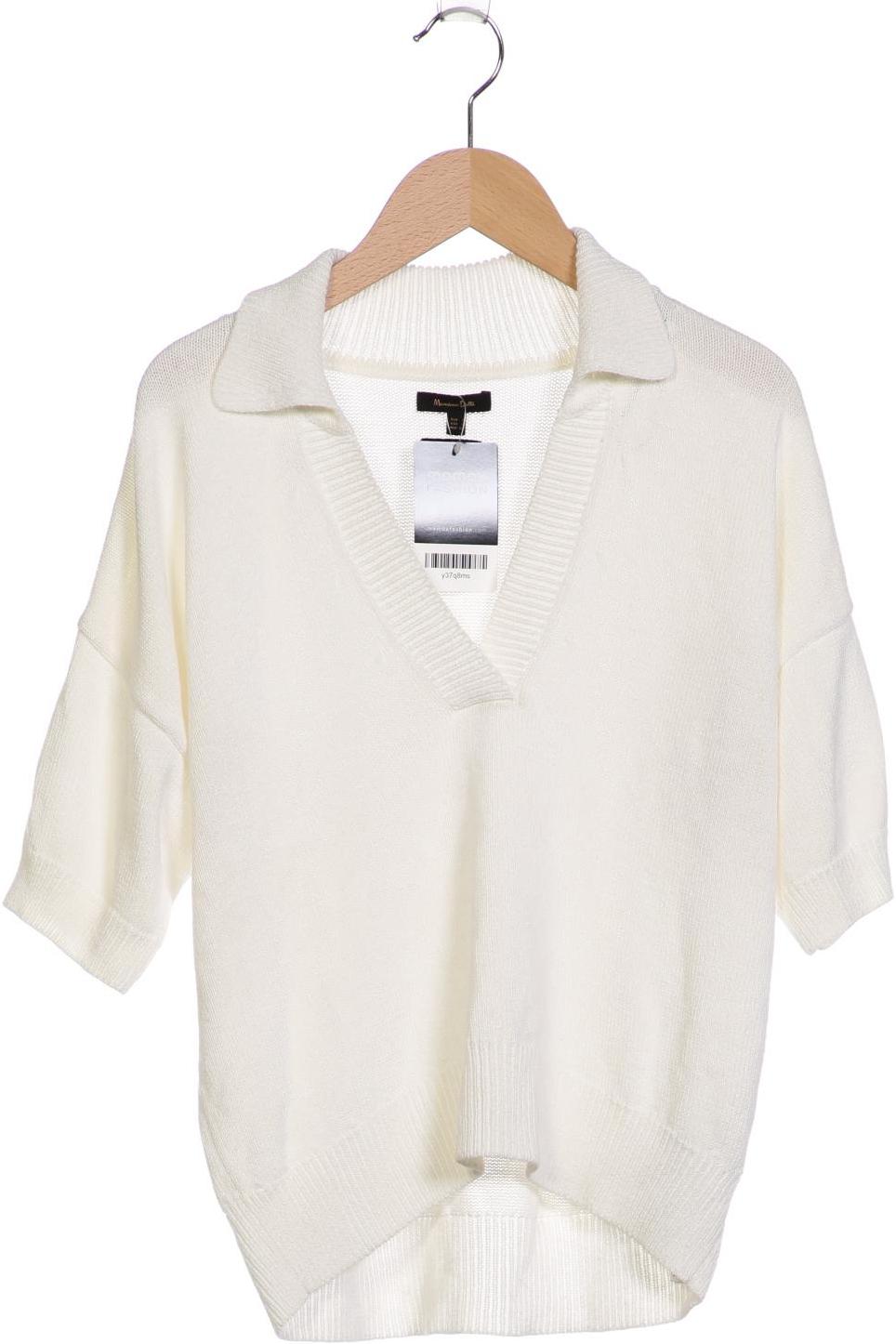 

Massimo Dutti Damen Pullover, weiß, Gr. 36