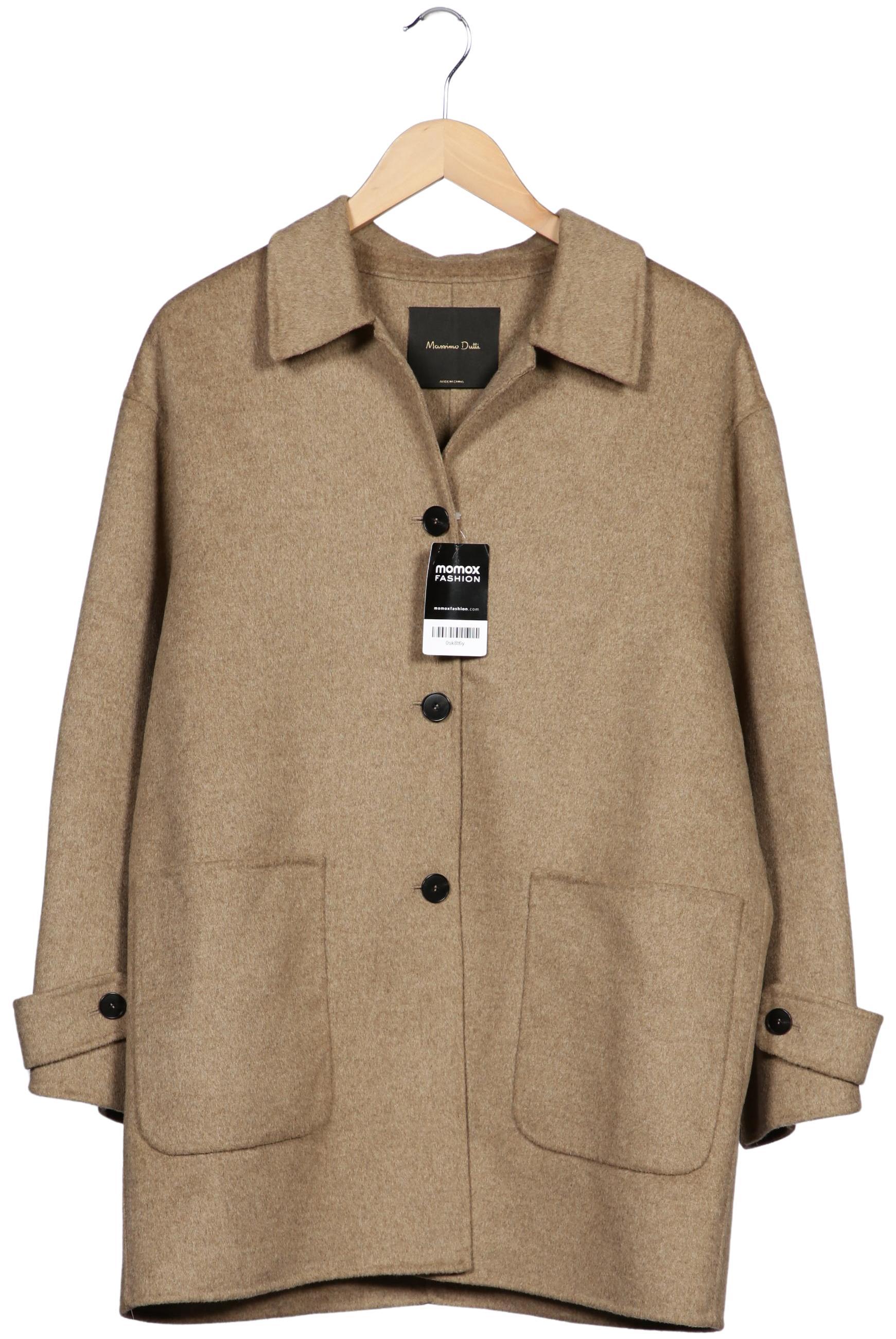 

Massimo Dutti Damen Mantel, beige, Gr. 36
