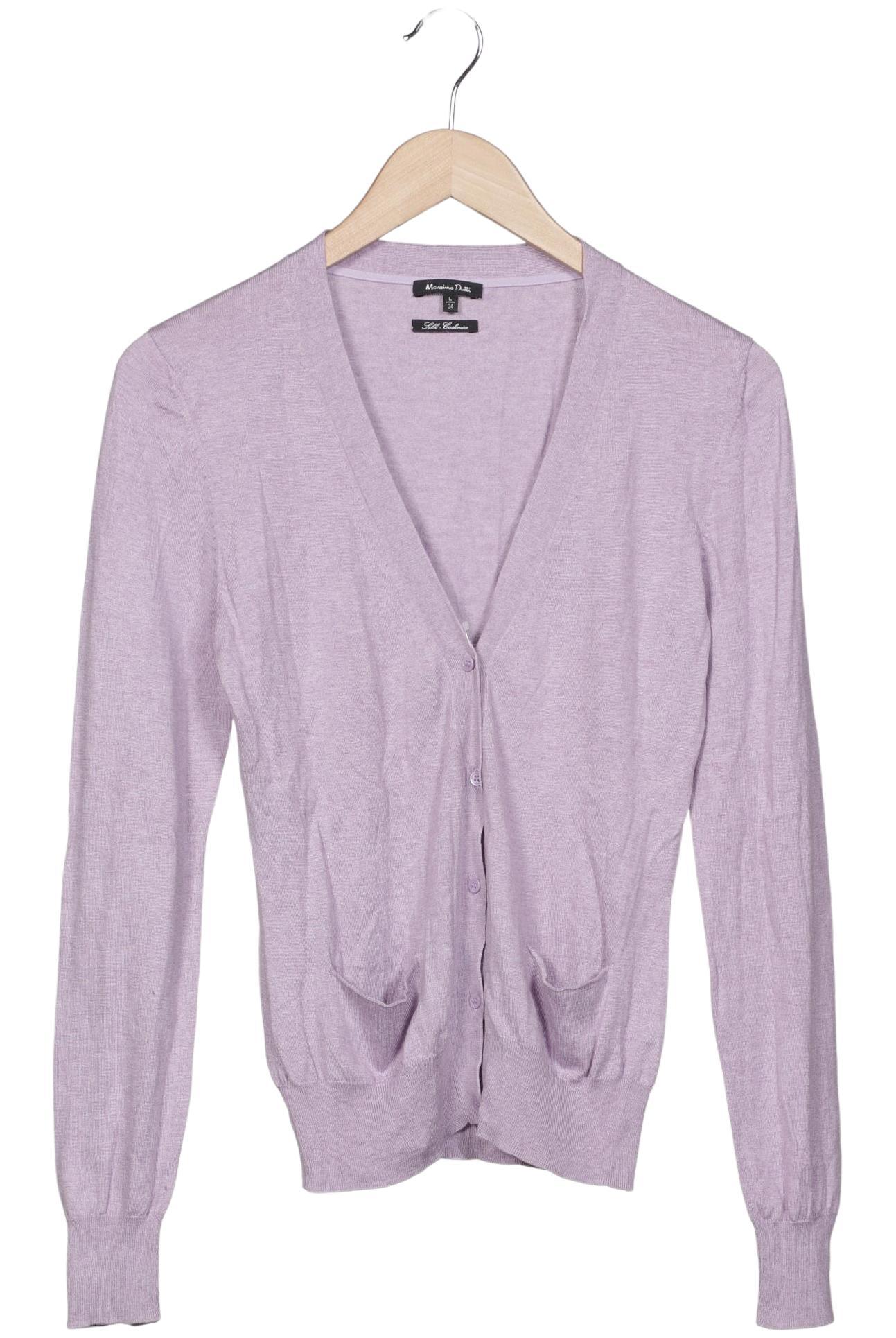 

Massimo Dutti Damen Strickjacke, flieder, Gr. 42