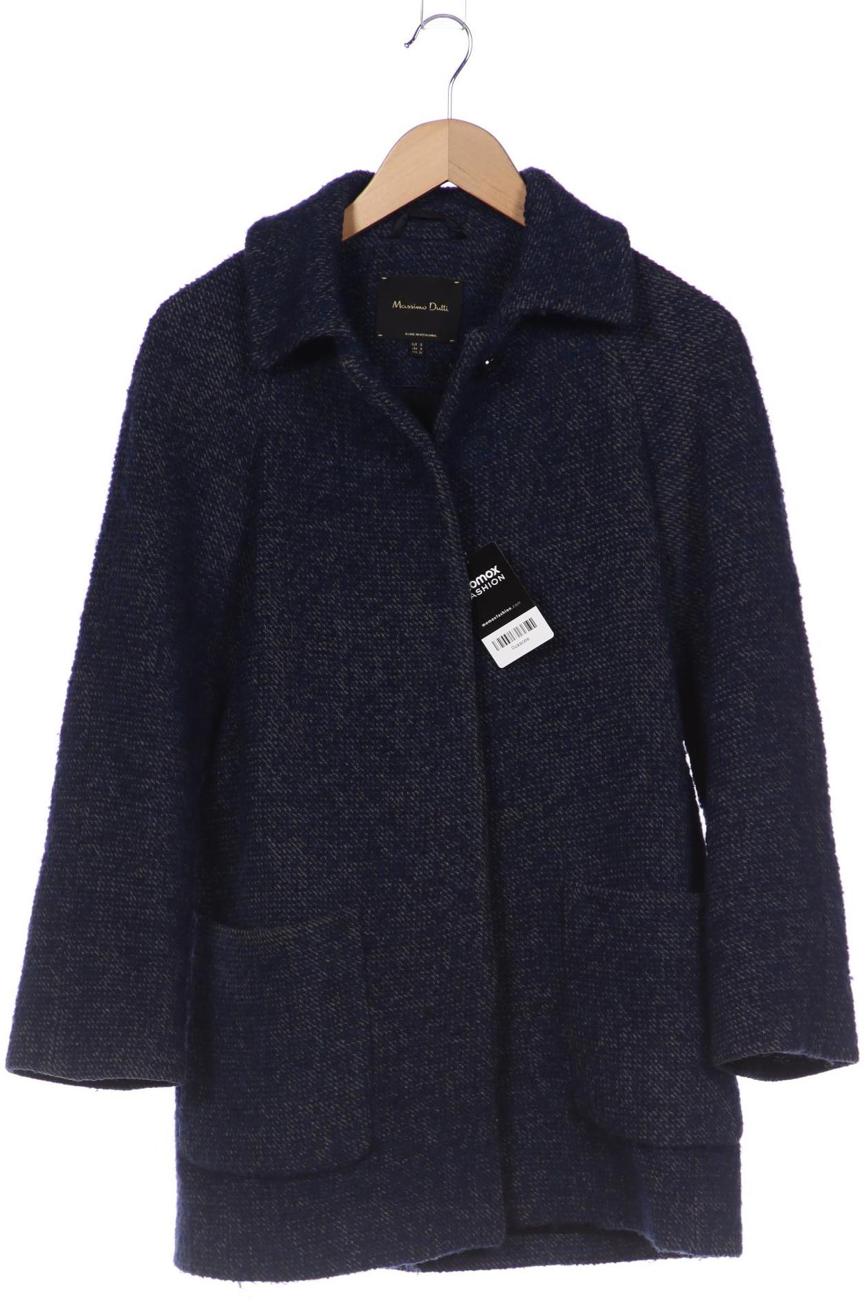 

Massimo Dutti Damen Mantel, blau, Gr. 36