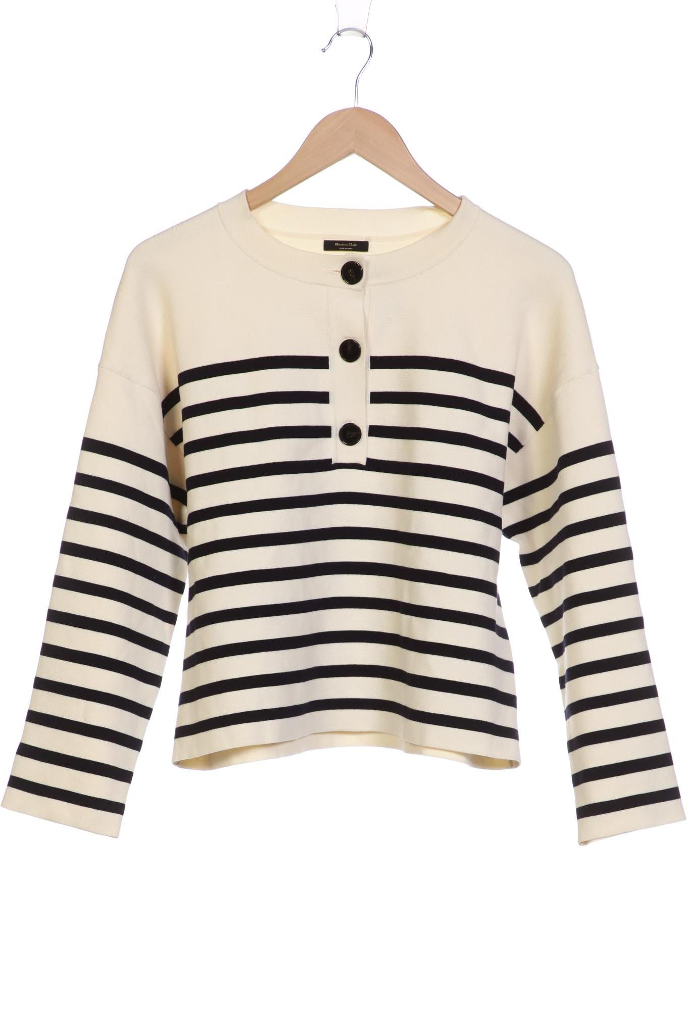 

Massimo Dutti Damen Pullover, cremeweiß, Gr. 38