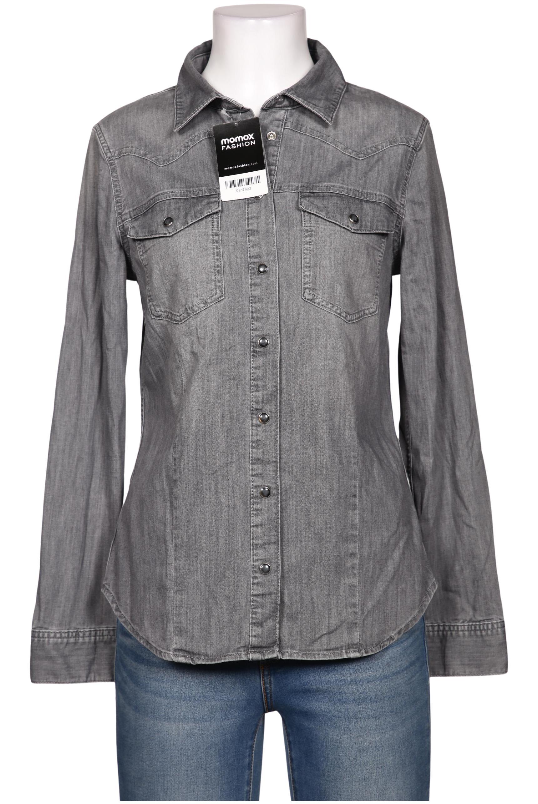 

Massimo Dutti Damen Bluse, grau, Gr. 38