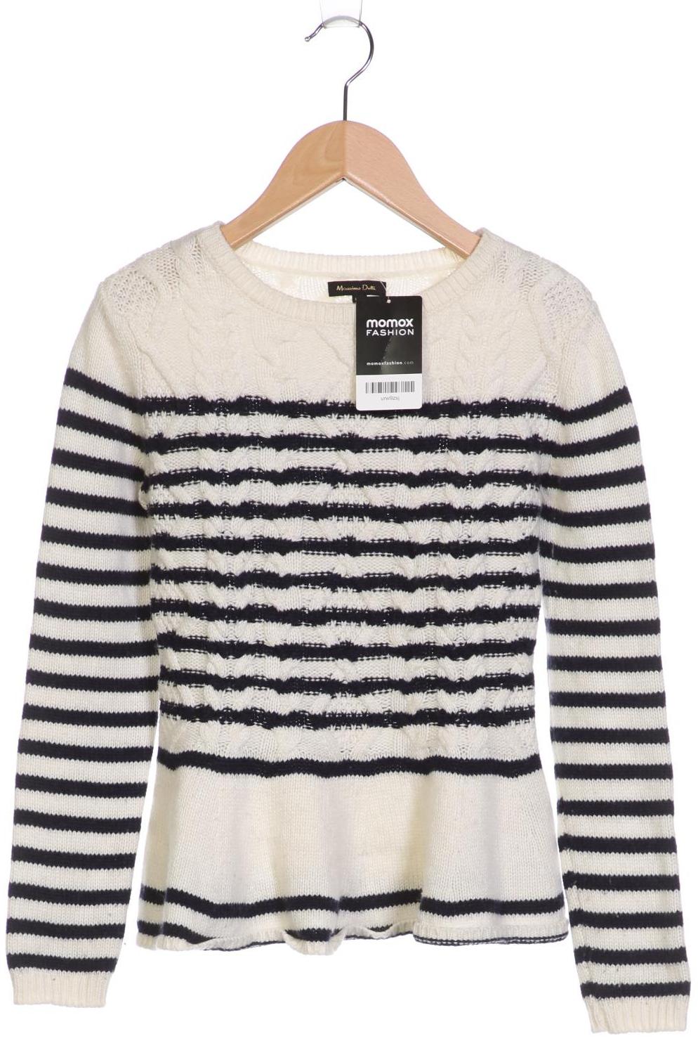 

Massimo Dutti Damen Pullover, weiß, Gr. 36