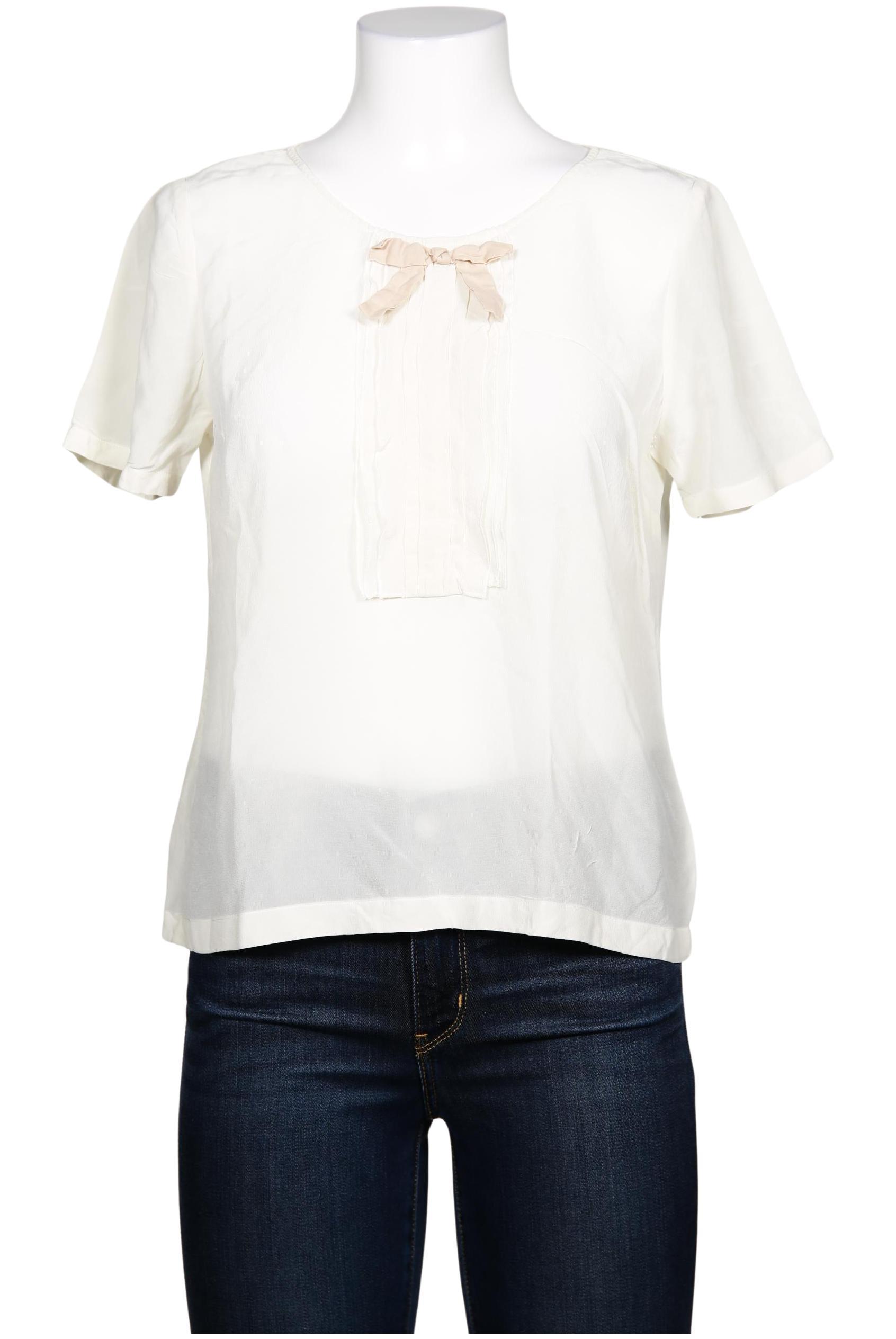 

Massimo Dutti Damen Bluse, cremeweiß, Gr. 38