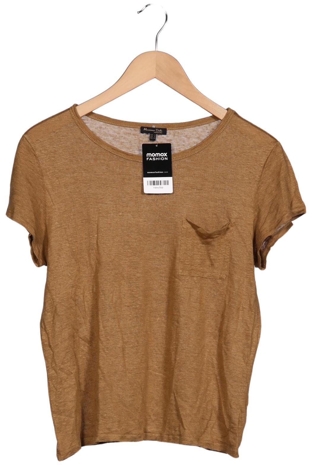 

Massimo Dutti Damen T-Shirt, beige, Gr. 36