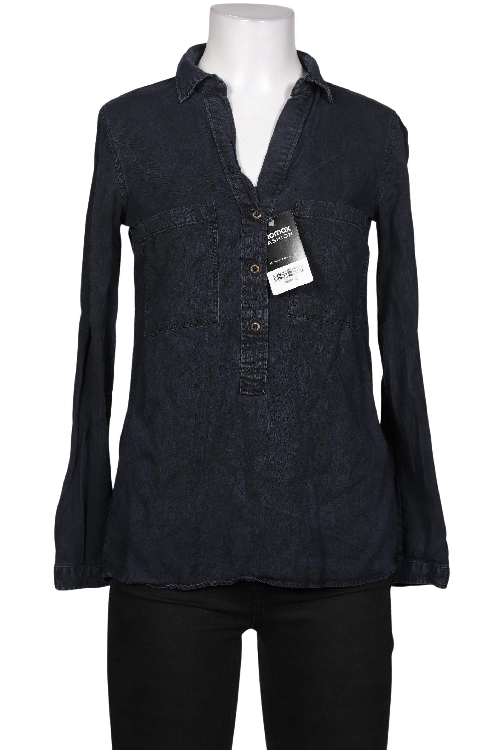 

Massimo Dutti Damen Bluse, marineblau, Gr. 34