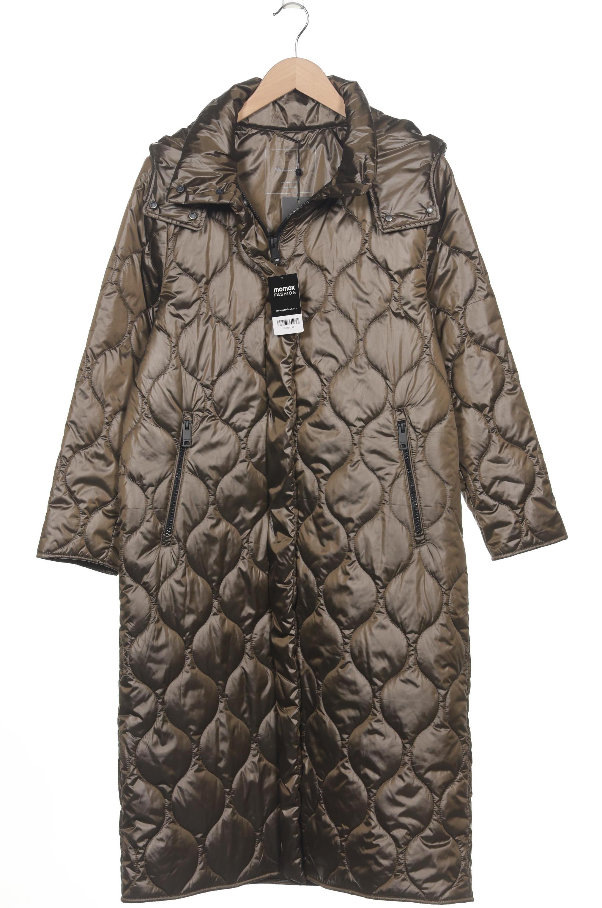 

Massimo Dutti Damen Mantel, grün, Gr. 36