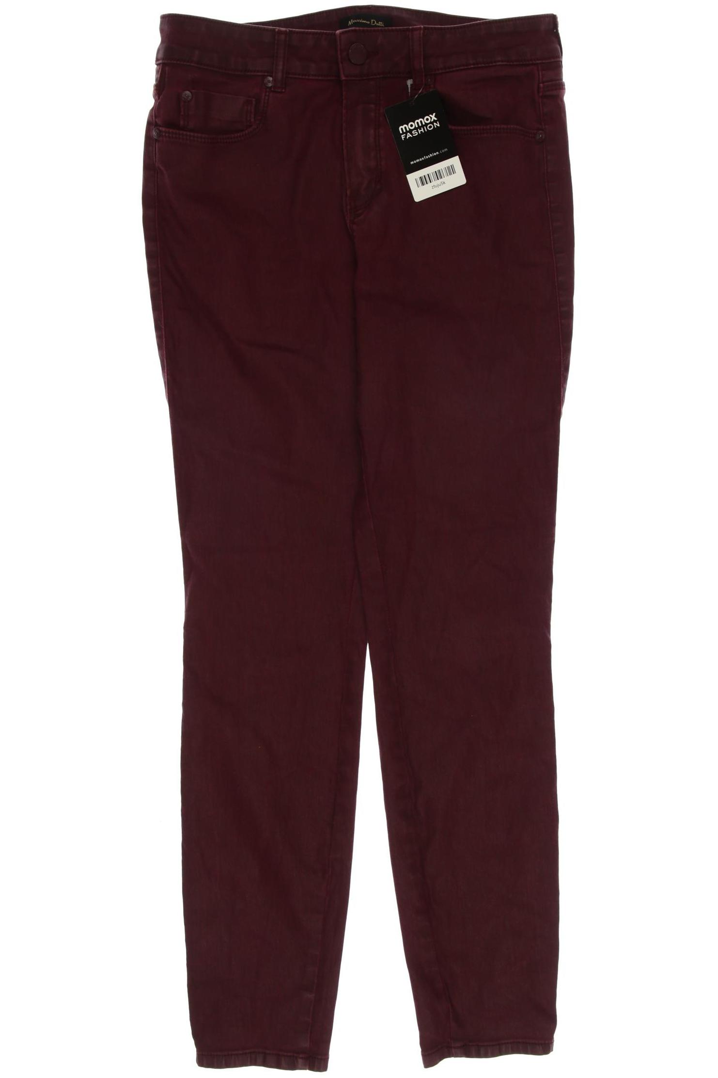 

Massimo Dutti Damen Jeans, bordeaux, Gr. 40