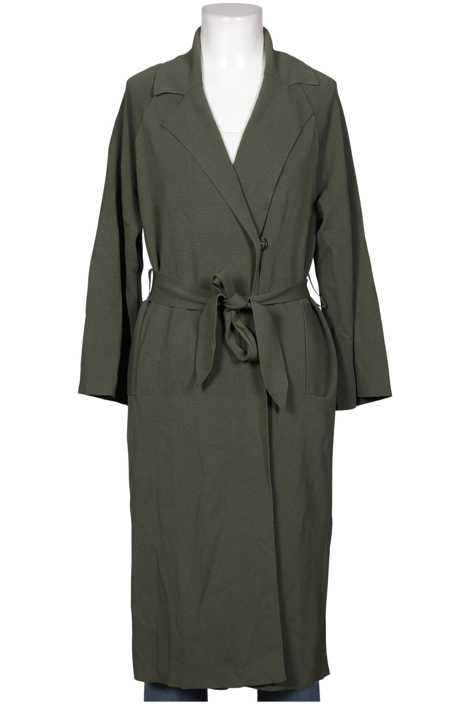

Massimo Dutti Damen Mantel, grün, Gr. 34