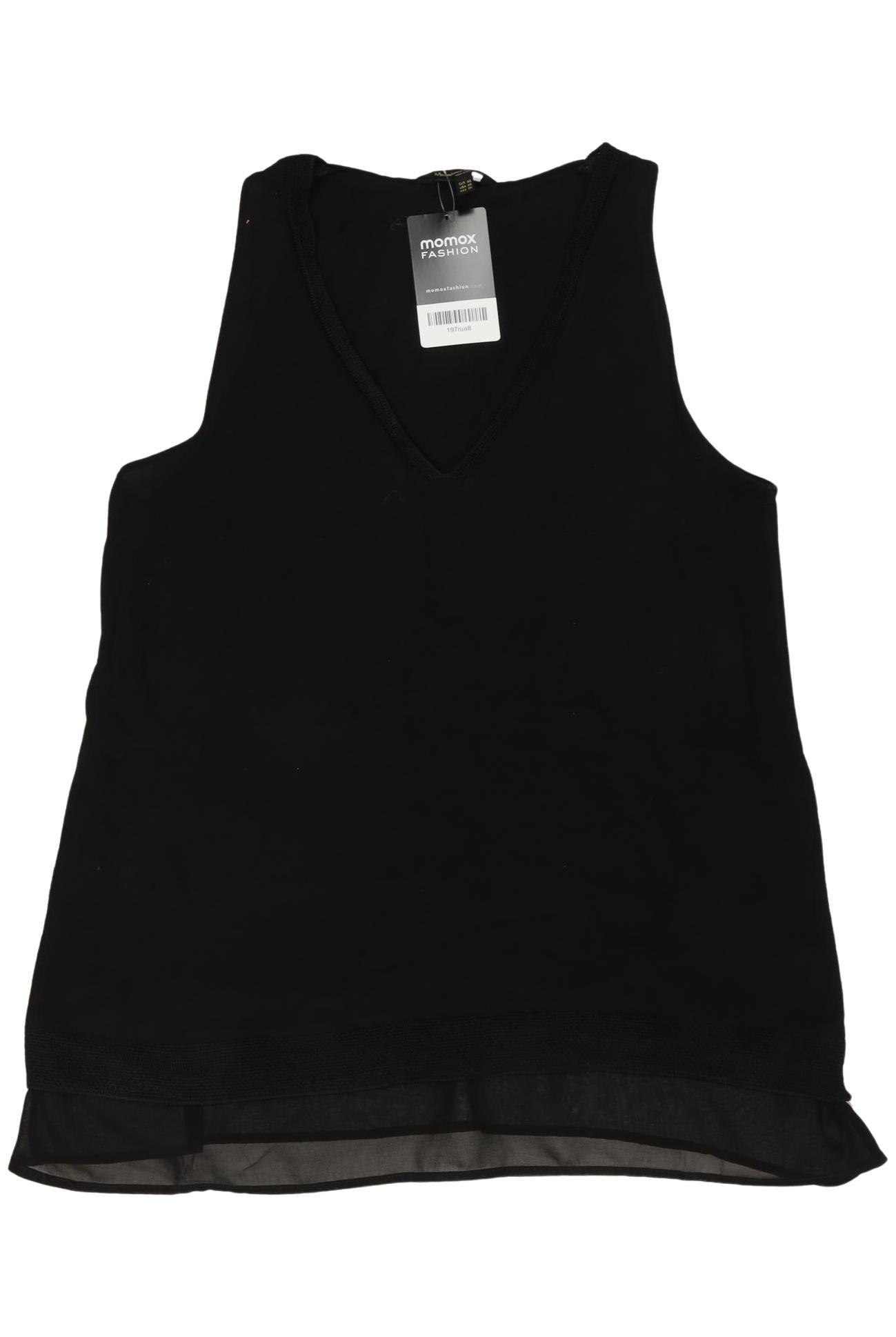

Massimo Dutti Damen Top, schwarz, Gr. 34