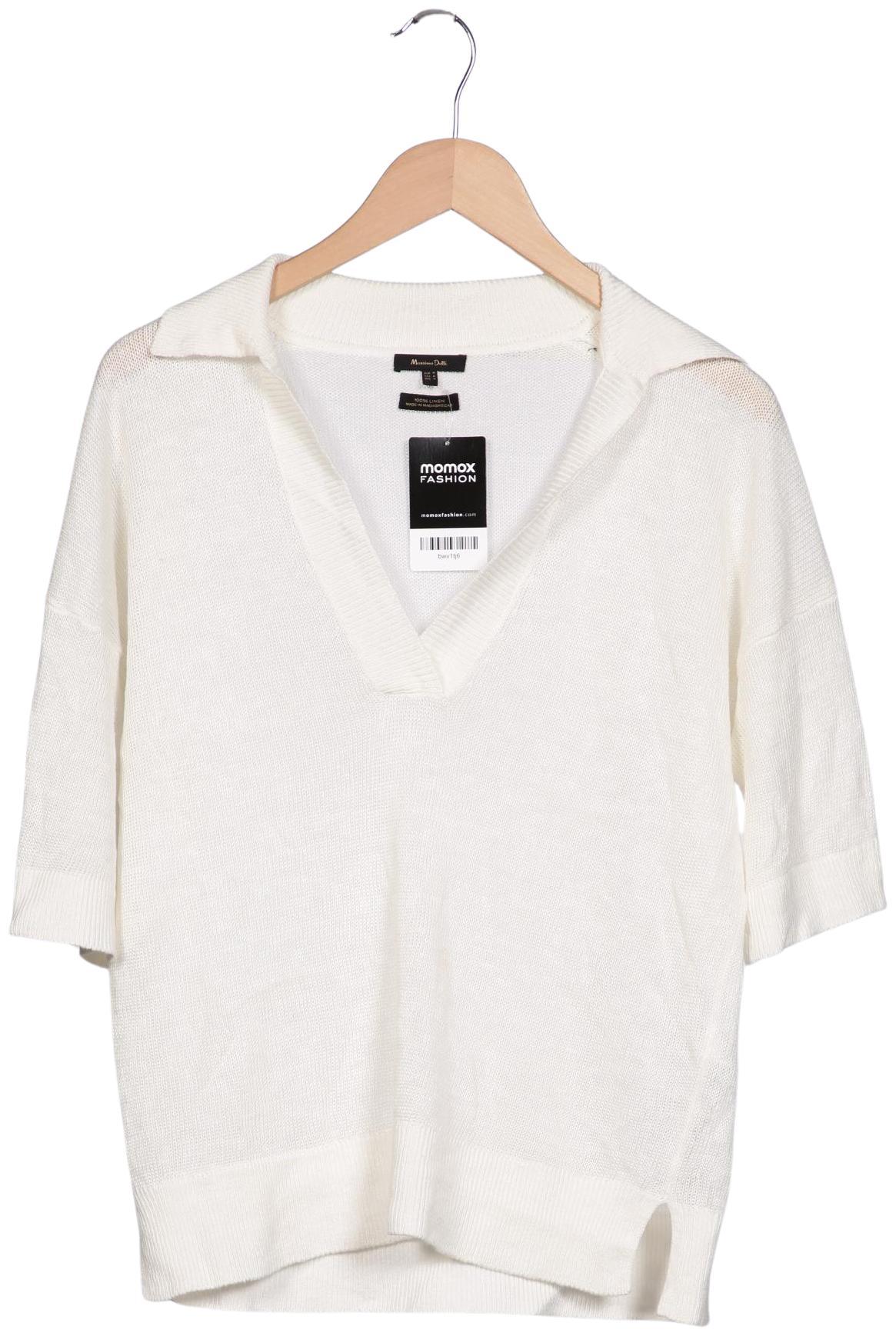 

Massimo Dutti Damen Pullover, cremeweiß, Gr. 38