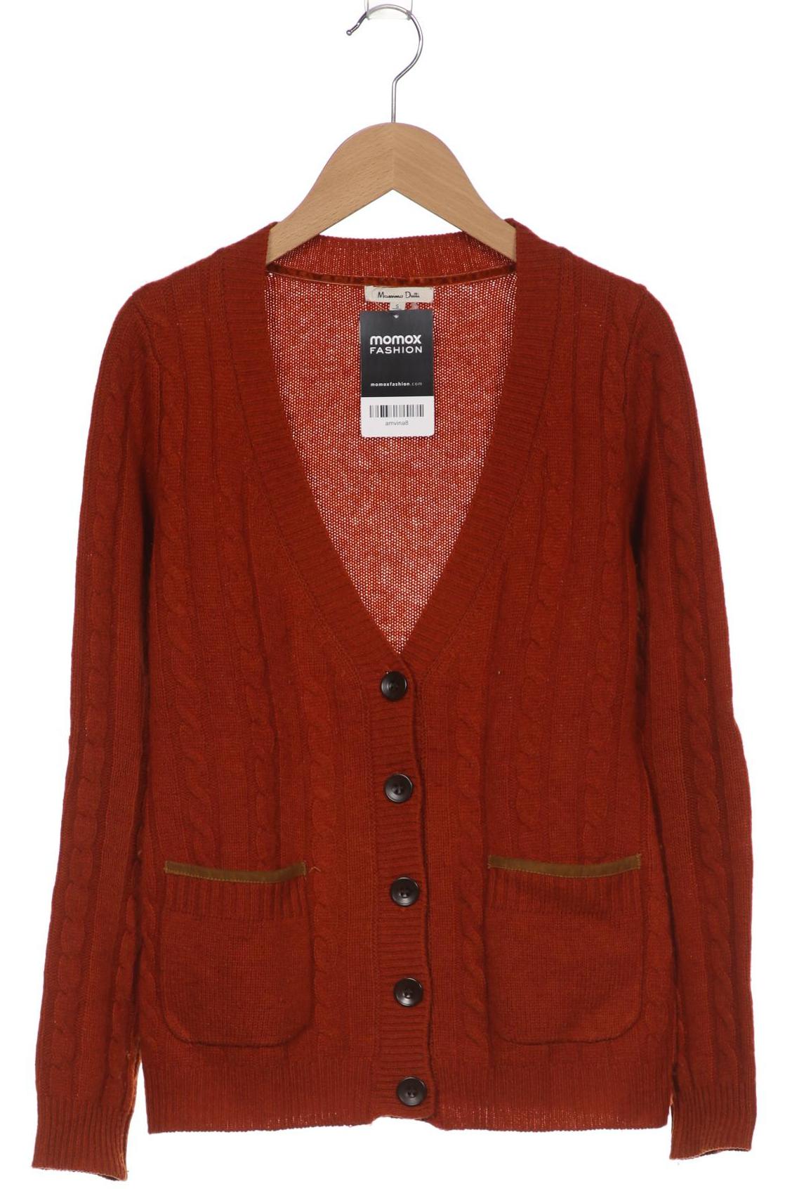 

Massimo Dutti Damen Strickjacke, orange, Gr. 36