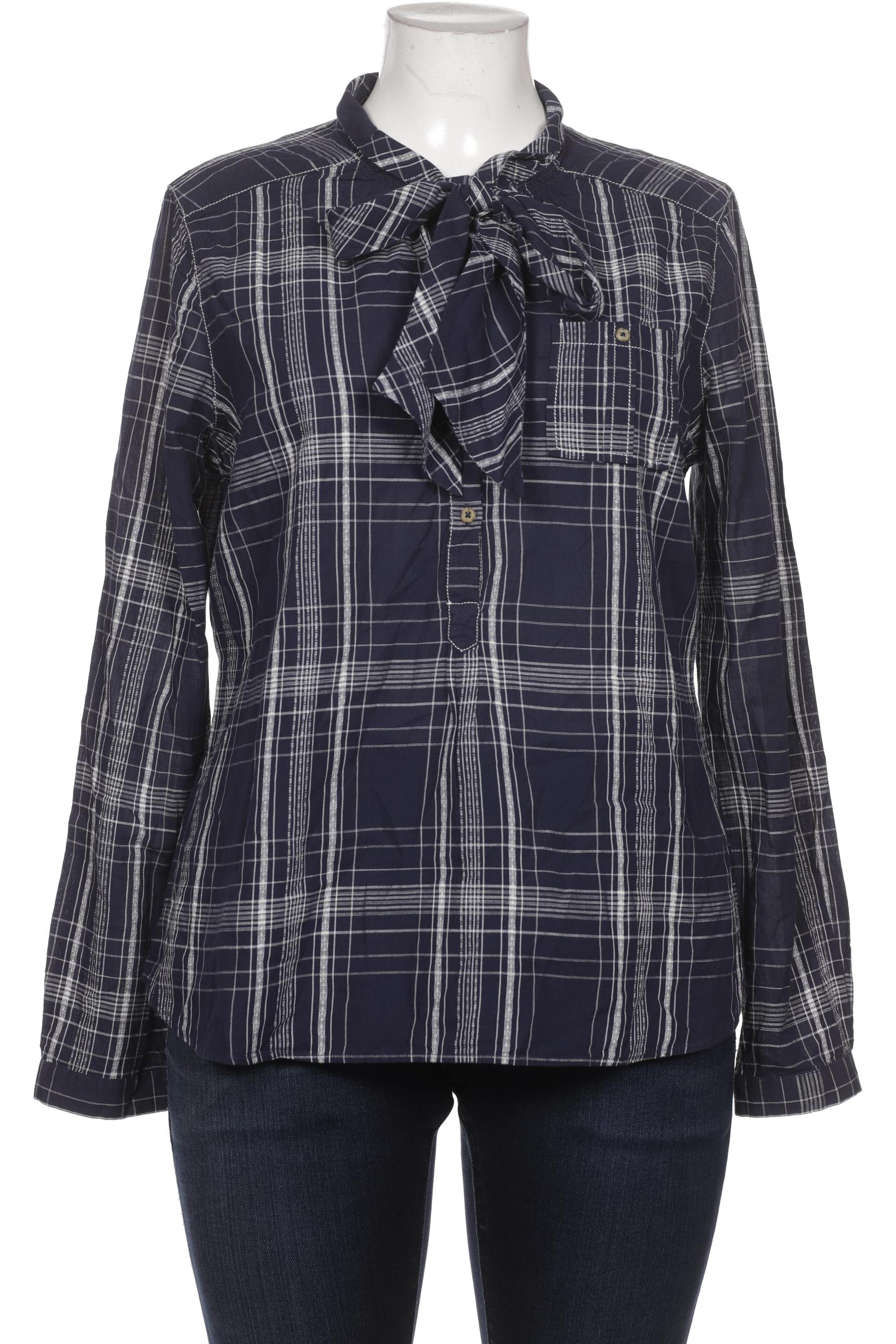 

Massimo Dutti Damen Bluse, marineblau, Gr. 46