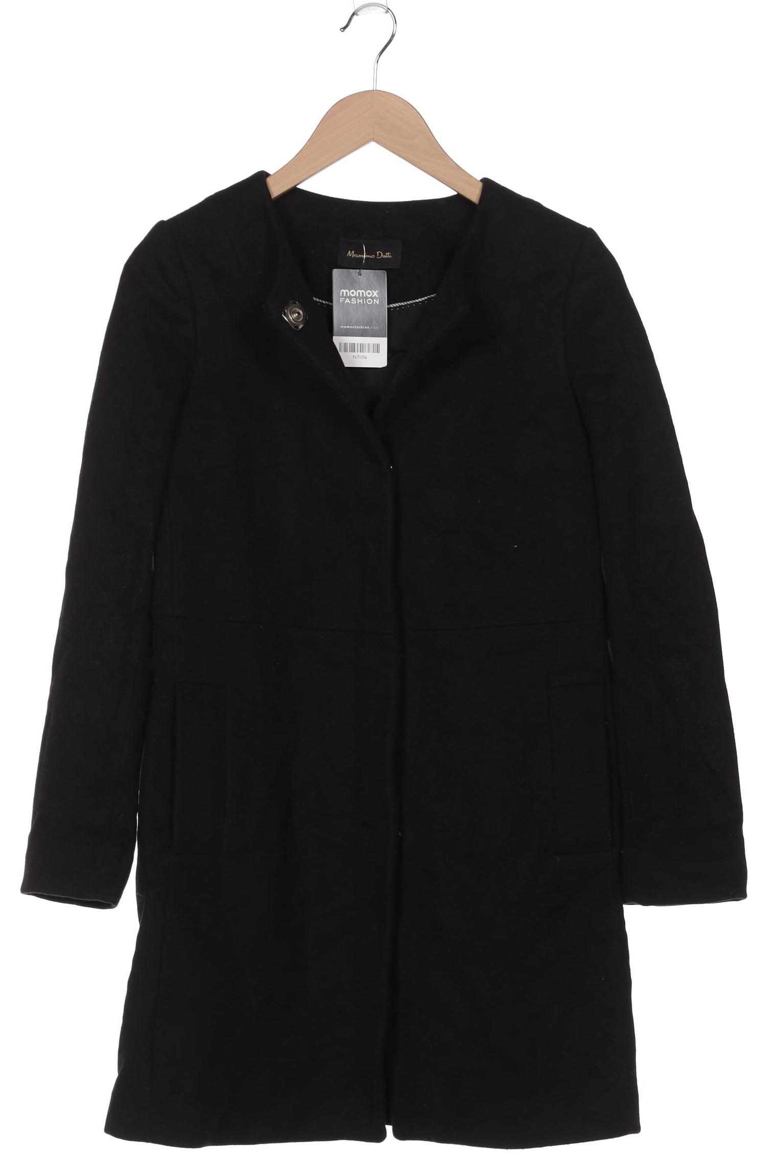

Massimo Dutti Damen Mantel, schwarz, Gr. 36