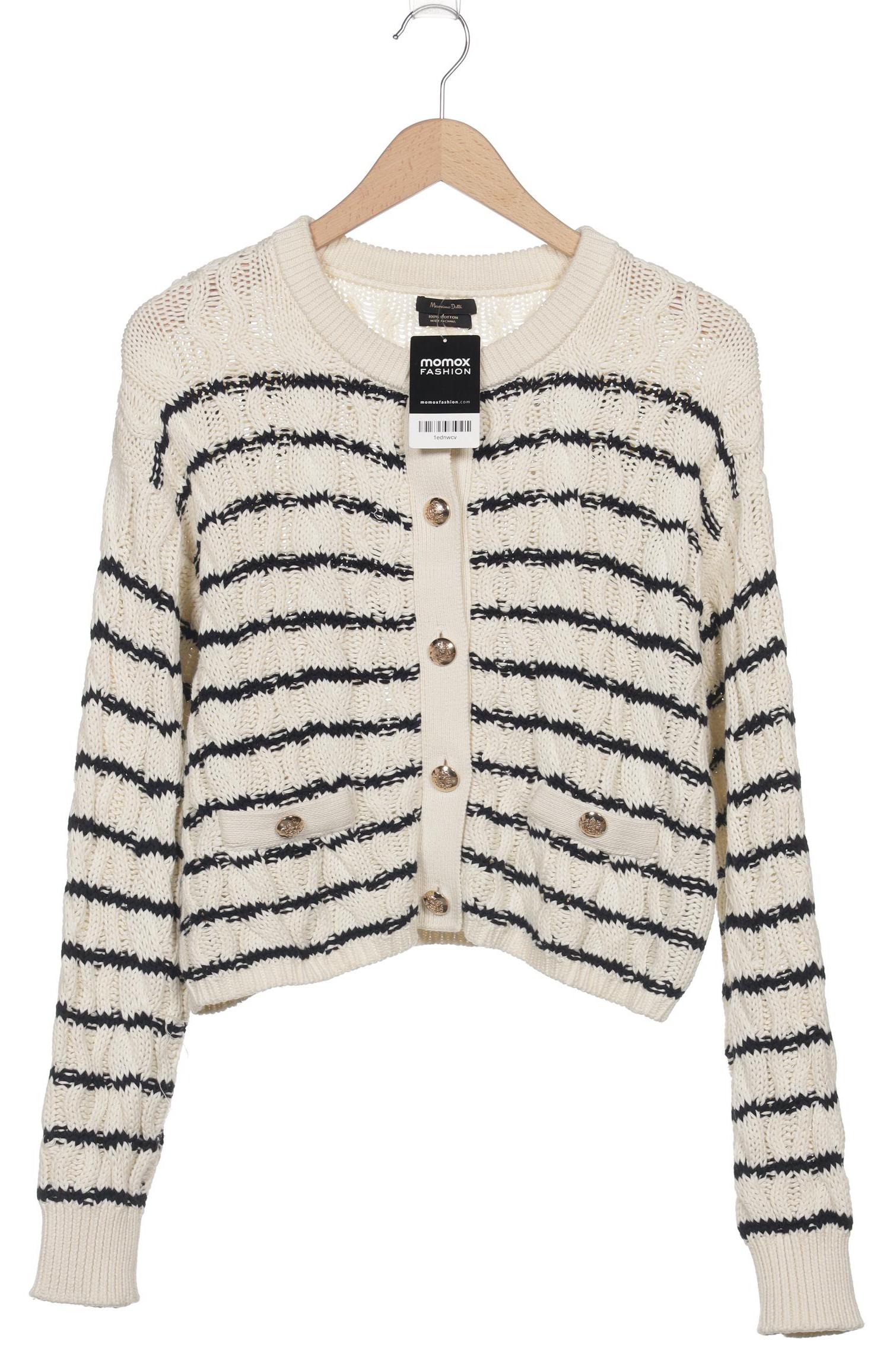 

Massimo Dutti Damen Strickjacke, cremeweiß, Gr. 38