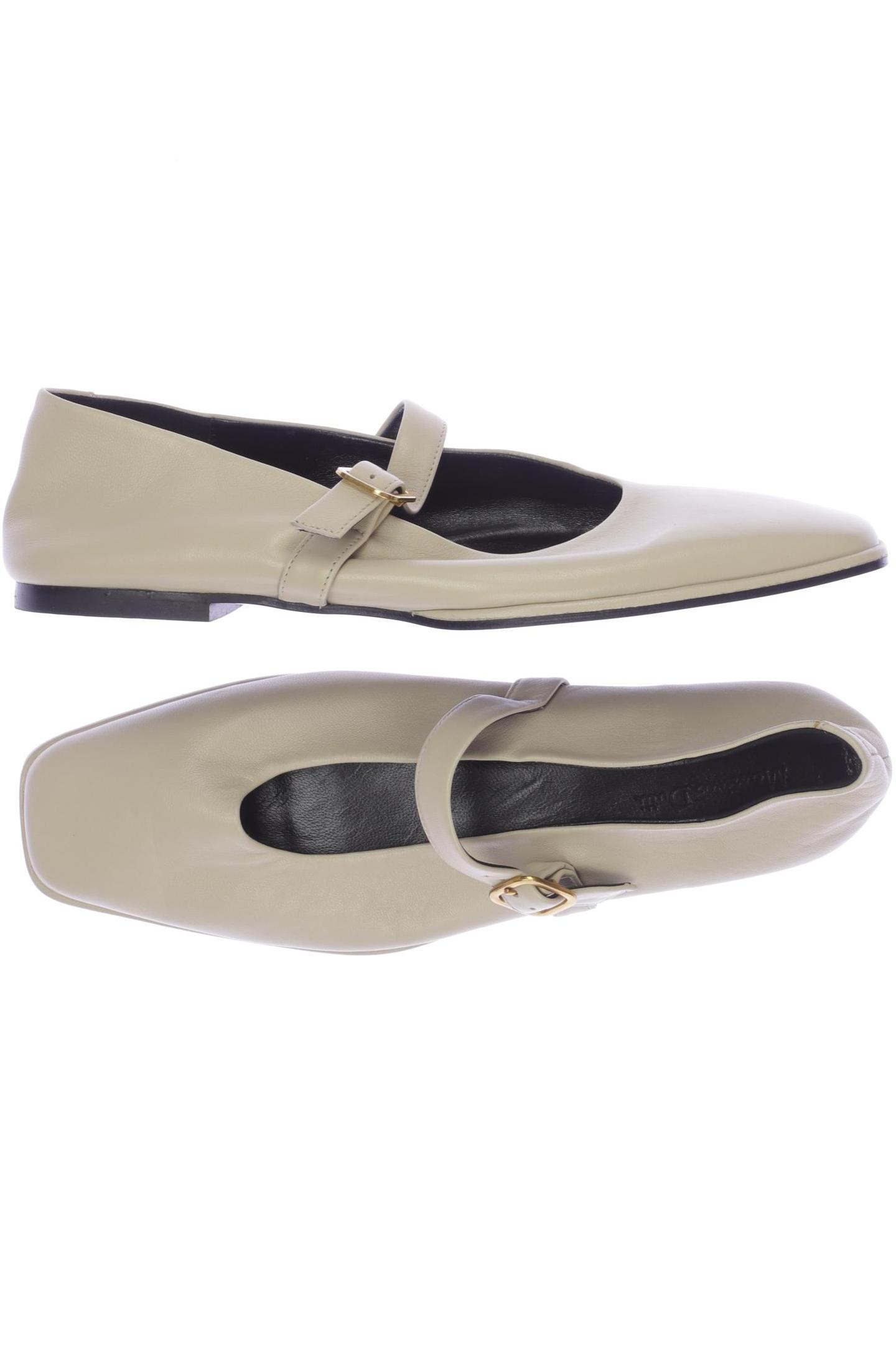 

Massimo Dutti Damen Ballerinas, cremeweiß, Gr. 40