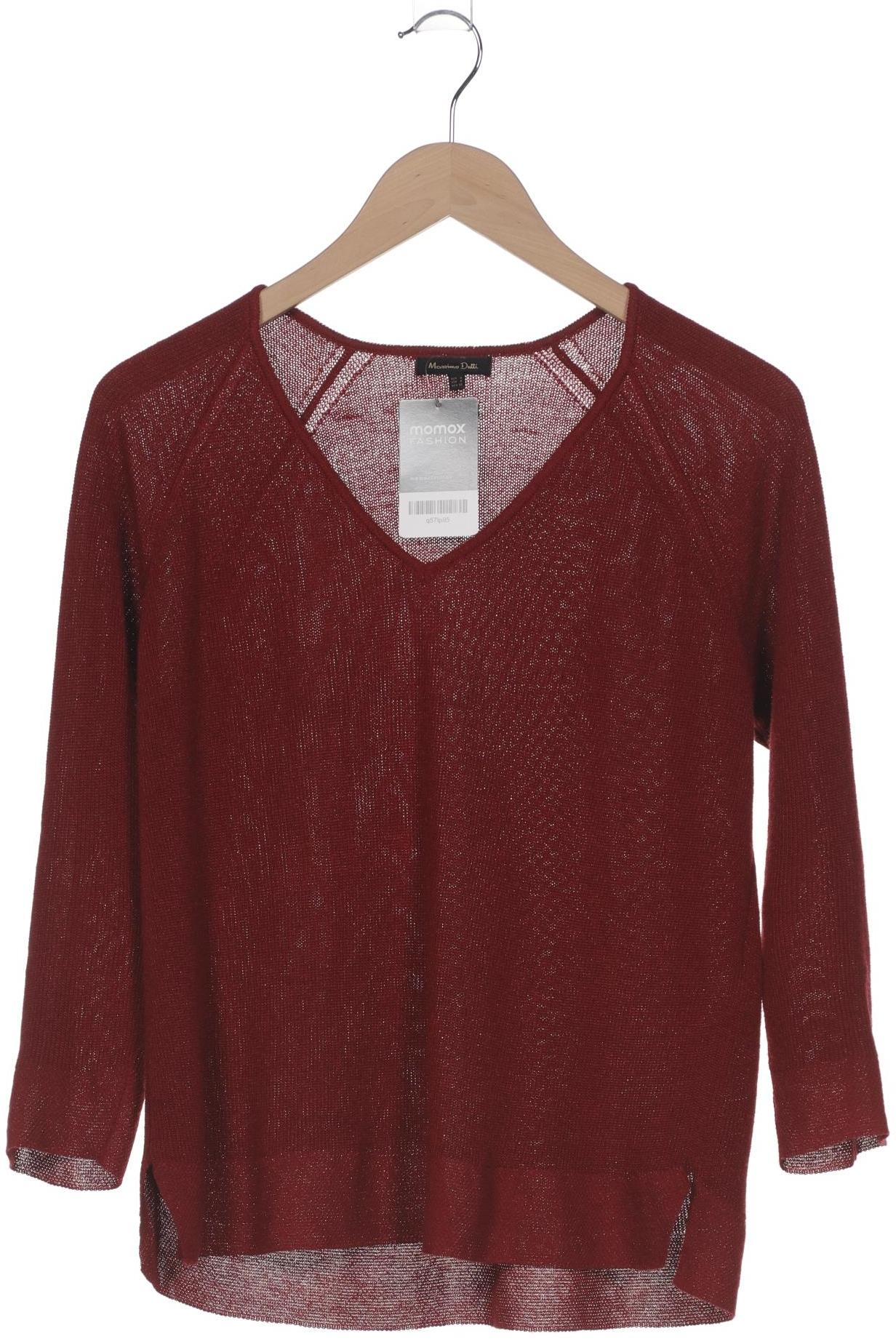 

Massimo Dutti Damen Pullover, bordeaux, Gr. 36